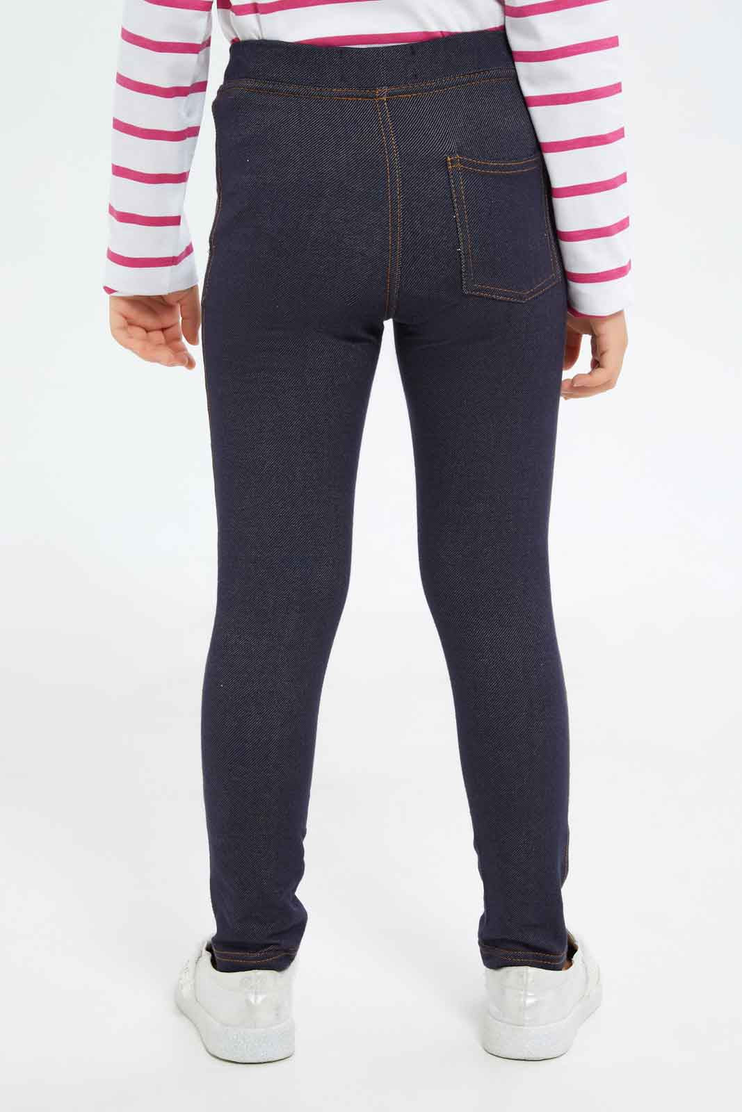 Redtag-Girls-Blue-Jeggings-Category:Jeggings,-Colour:Blue,-Deals:New-In,-Dept:Girls,-Filter:Girls-(2-to-8-Yrs),-GIR-Jeggings,-New-In-GIR-APL,-Non-Sale,-S23A,-Section:Girls-(0-to-14Yrs)-Girls-2 to 8 Years