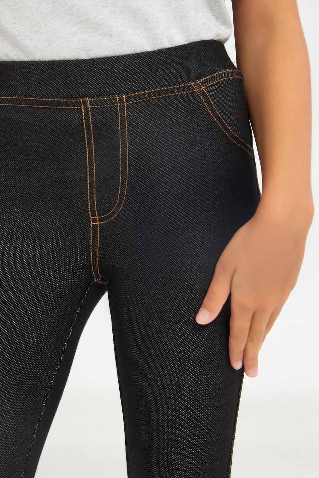 Redtag-Girls-Black-Jeggings-Category:Jeggings,-Colour:Black,-Deals:New-In,-Dept:Girls,-Filter:Girls-(2-to-8-Yrs),-GIR-Jeggings,-New-In-GIR-APL,-Non-Sale,-S23A,-Section:Girls-(0-to-14Yrs)-Girls-2 to 8 Years