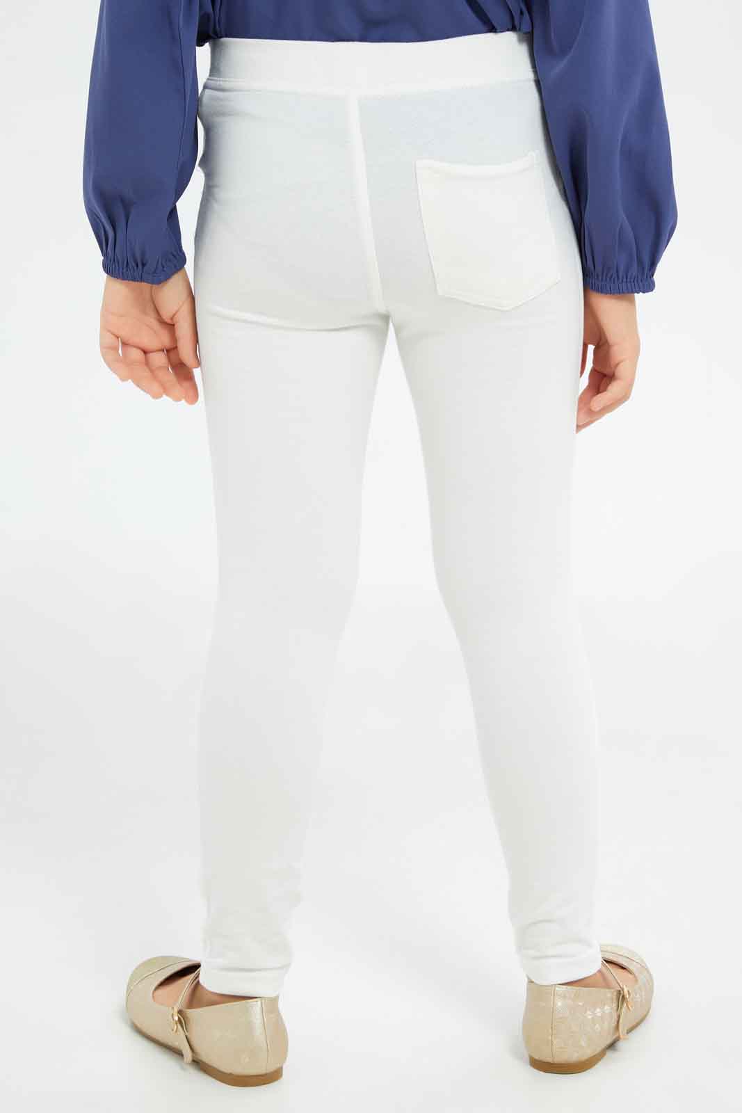 Redtag-Girls-White-Jeggings-Category:Jeggings,-Colour:White,-Deals:New-In,-Dept:Girls,-Filter:Girls-(2-to-8-Yrs),-GIR-Jeggings,-New-In-GIR-APL,-Non-Sale,-S23A,-Section:Girls-(0-to-14Yrs)-Girls-2 to 8 Years