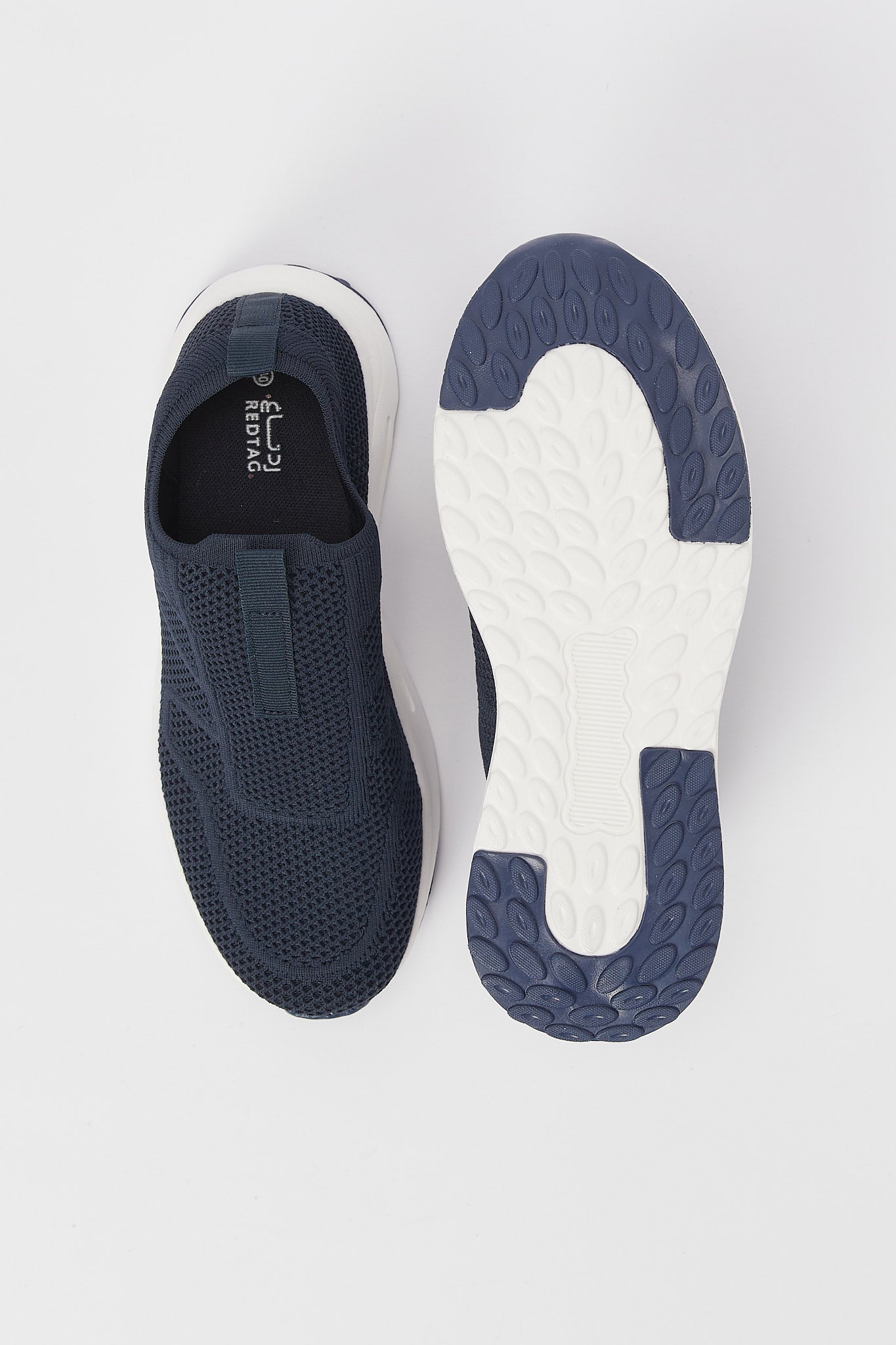 Redtag-Navy-Knit-Slip-On-Category:Shoes,-Colour:Navy,-Deals:New-In,-Filter:Men's-Footwear,-H1:FOO,-H2:GEN,-H3:TRN,-H4:CLT,-Men-Trainers,-N/A,-New-In-Men-FOO,-Non-Sale,-S23B,-Season:S23B,-Section:Men-Men's-