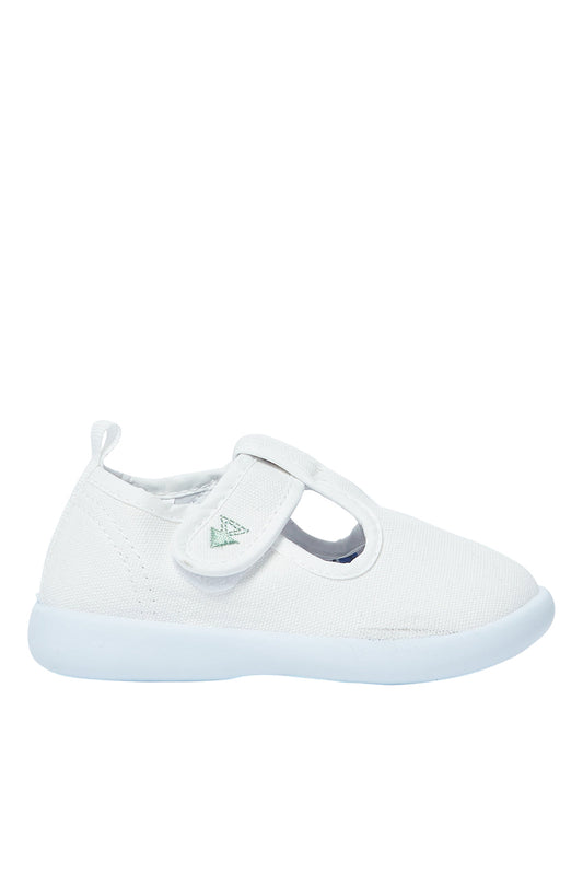 Redtag-White-Velcro-Strap-Pump-Category:Shoes,-Colour:White,-Deals:New-In,-Filter:Boys-Footwear-(1-to-3-Yrs),-INB-Sandals,-N/A,-New-In-INB-FOO,-Non-Sale,-S23A,-Section:Boys-(0-to-14Yrs)-Infant-Boys-1 to 3 Years