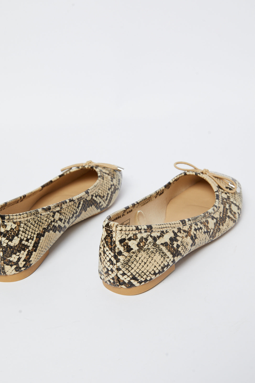 Redtag-Natural-Snakeskin-Ballerina-Category:Shoes,-Colour:Beige,-Deals:New-In,-Filter:Women's-Footwear,-N/A,-New-In-Women-FOO,-Non-Sale,-S23A,-Section:Women,-Women-Shoes-Women's-