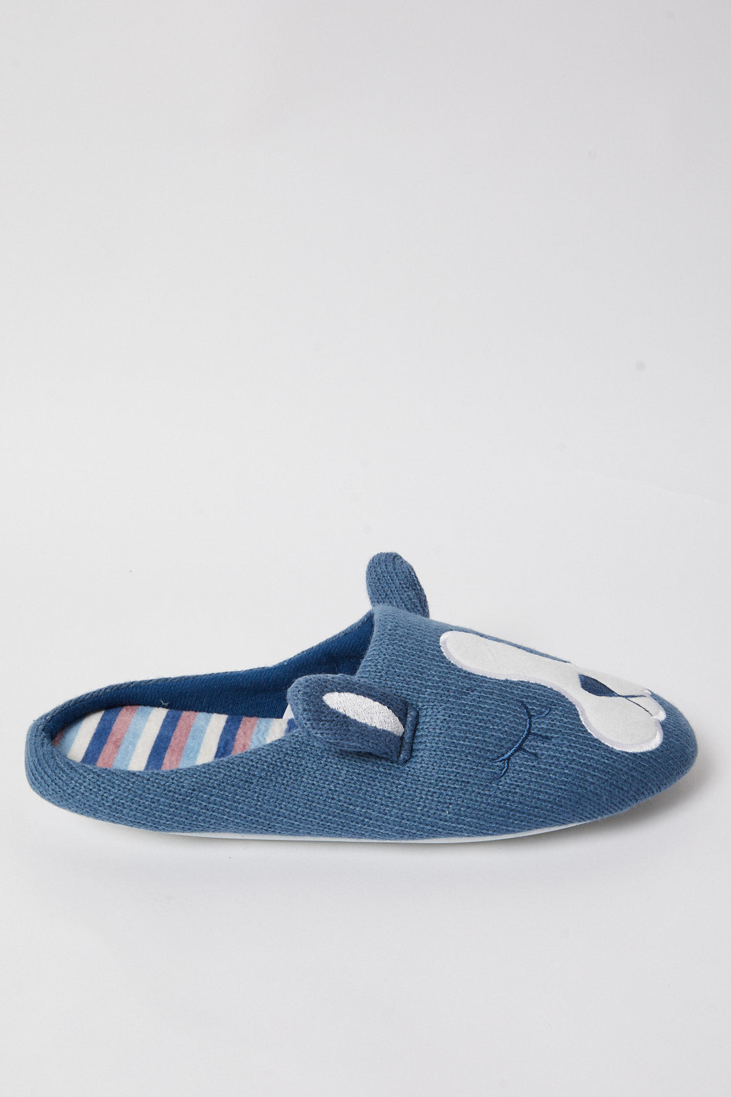 Redtag-Blue-Animal-Face-Slipper-Category:Shoes,-CHR,-Colour:Blue,-Deals:New-In,-Filter:Women's-Footwear,-New-In-Women-FOO,-Non-Sale,-S23A,-Section:Women,-Women-Slippers-Women's-