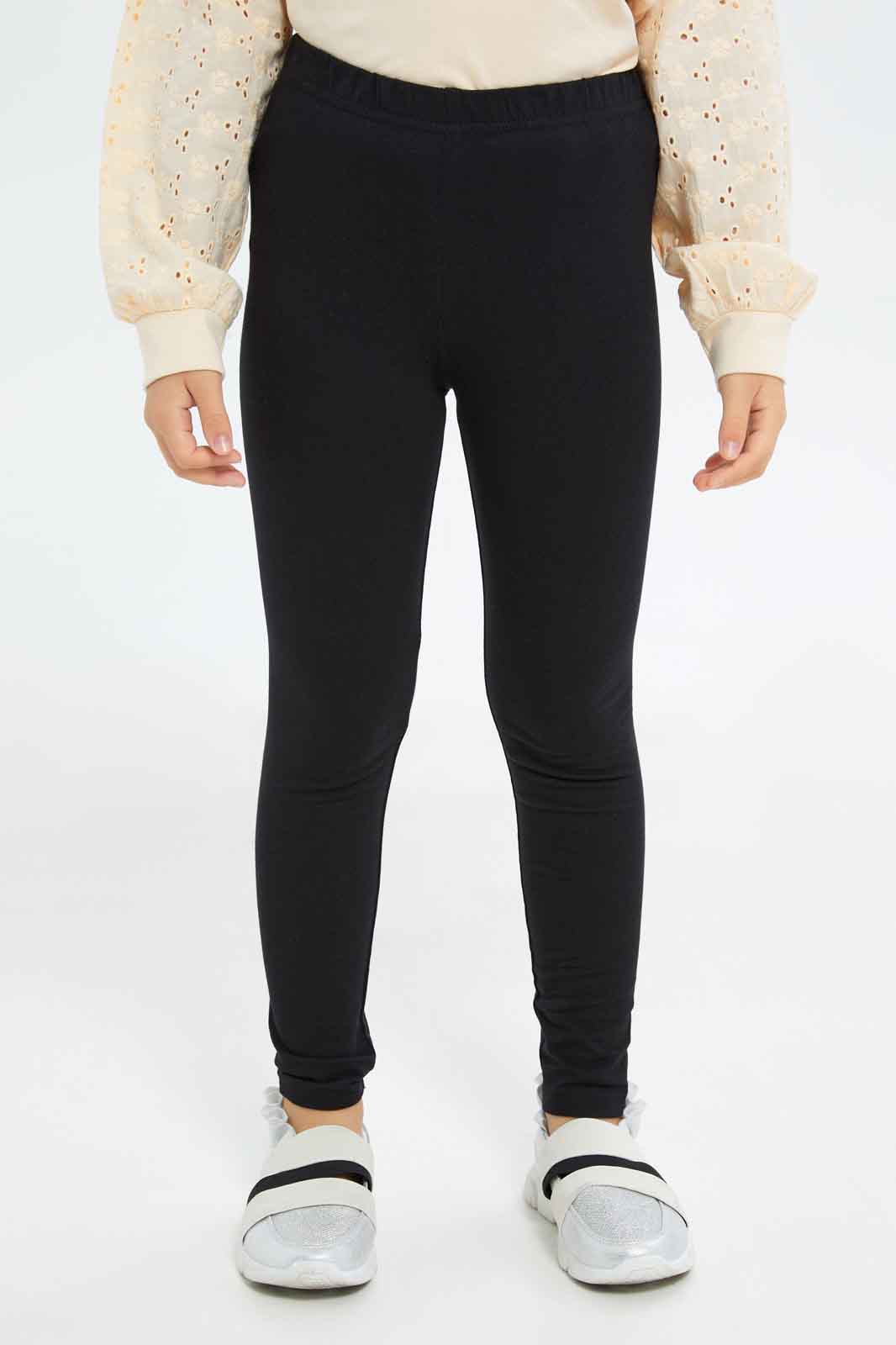 Redtag-Girls-Beige-Sunflower-Legging-Set-Category:Sets,-Colour:Beige,-Deals:New-In,-Dept:Girls,-Filter:Girls-(2-to-8-Yrs),-GIR-Sets,-New-In-GIR-APL,-Non-Sale,-S23A,-Section:Girls-(0-to-14Yrs)-Girls-2 to 8 Years