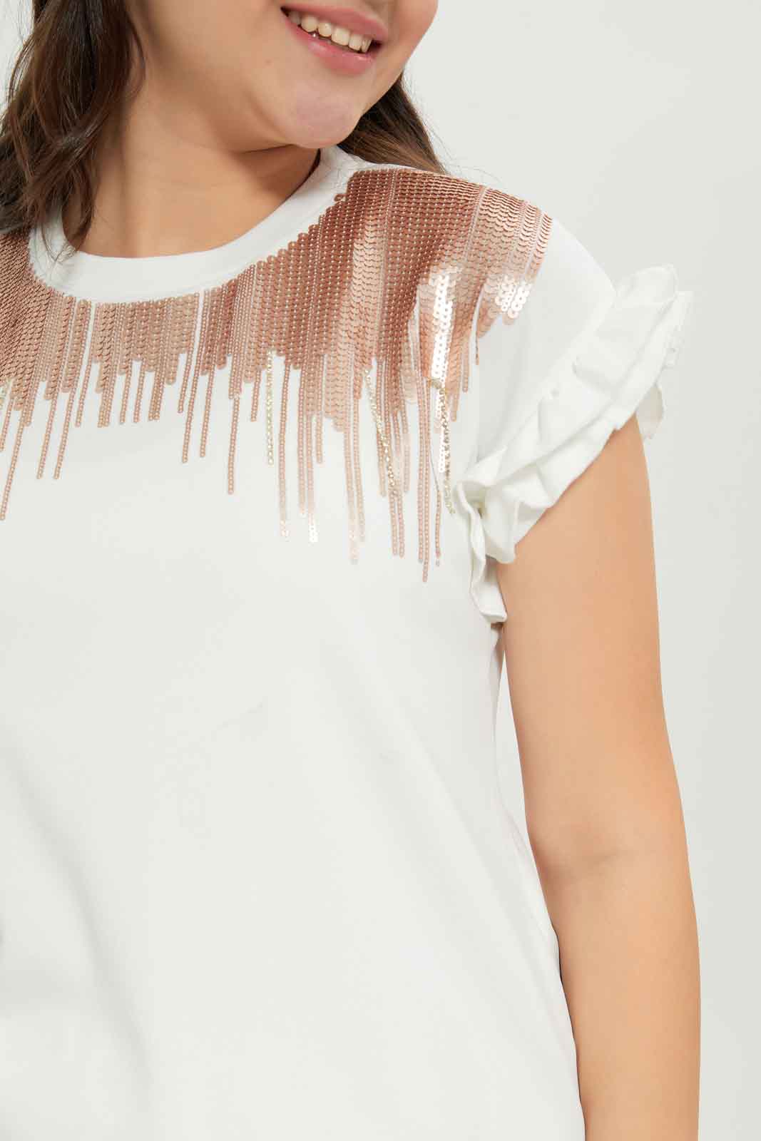 Redtag-Girls-White-Embellish-Top-Category:Blouses,-Colour:White,-Deals:New-In,-Dept:Girls,-EXE,-Filter:Senior-Girls-(8-to-14-Yrs),-GSR-Blouses,-New-In-GSR-APL,-Non-Sale,-S23B,-Section:Girls-(0-to-14Yrs)-Senior-Girls-9 to 14 Years