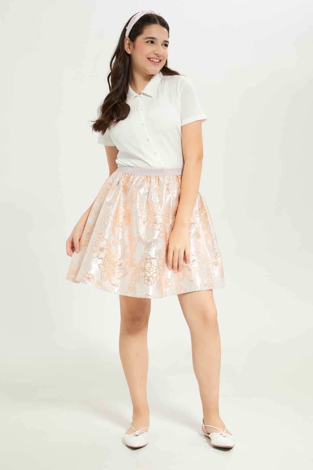 Redtag-Girls-White-Knitted-Shirt-Category:Blouses,-Colour:White,-Deals:New-In,-Dept:Girls,-EXE,-Filter:Senior-Girls-(8-to-14-Yrs),-GSR-Blouses,-New-In-GSR-APL,-Non-Sale,-S23B,-Section:Girls-(0-to-14Yrs)-Senior-Girls-9 to 14 Years