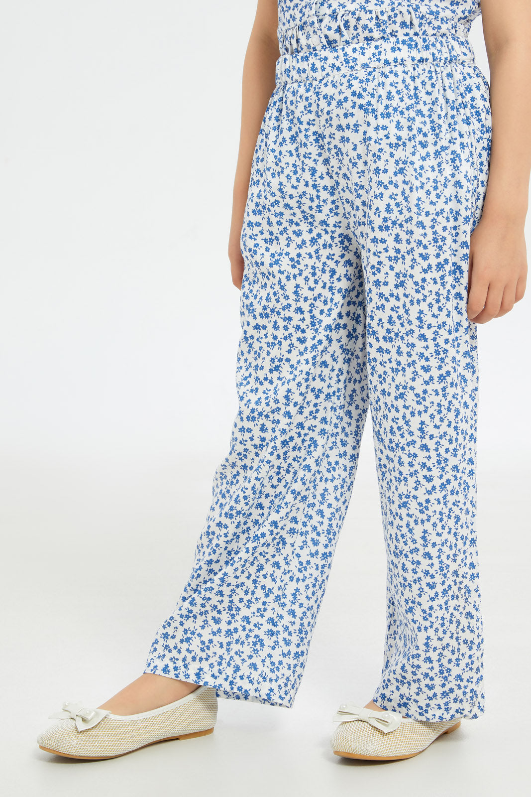 Redtag-Girls-Viscose-Relaxed-Trouser---Co-Ord-Blue-Floral-Category:Trousers,-Colour:Blue,-Deals:New-In,-Dept:Girls,-Filter:Girls-(2-to-8-Yrs),-GIR-Trousers,-H1:KWR,-H2:GIR,-H3:TRS,-H4:CTR,-New-In-GIR-APL,-Non-Sale,-RMD,-S23B,-Season:S23C,-Section:Girls-(0-to-14Yrs)-Girls-2 to 8 Years