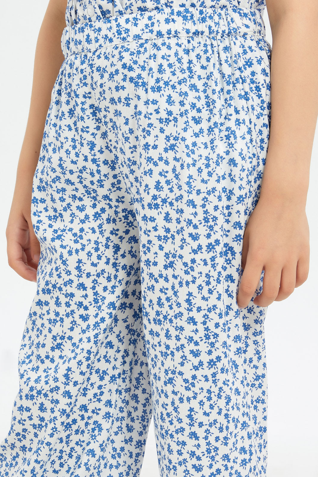 Redtag-Girls-Viscose-Relaxed-Trouser---Co-Ord-Blue-Floral-Category:Trousers,-Colour:Blue,-Deals:New-In,-Dept:Girls,-Filter:Girls-(2-to-8-Yrs),-GIR-Trousers,-H1:KWR,-H2:GIR,-H3:TRS,-H4:CTR,-New-In-GIR-APL,-Non-Sale,-RMD,-S23B,-Season:S23C,-Section:Girls-(0-to-14Yrs)-Girls-2 to 8 Years