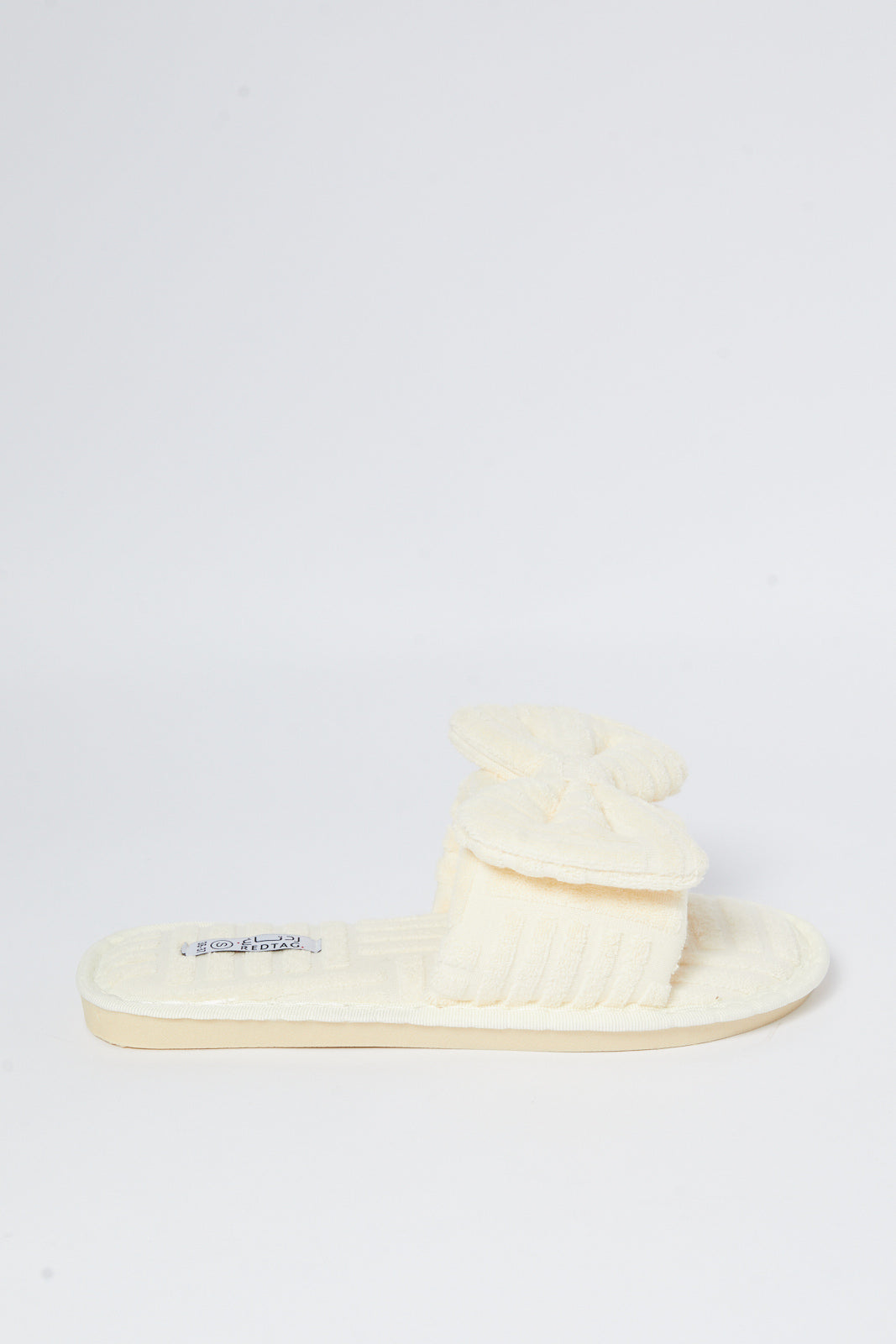 Redtag-Ivory-Embossed-Slipper-Category:Shoes,-Colour:Ivory,-Deals:New-In,-Filter:Women's-Footwear,-N/A,-New-In-Women-FOO,-Non-Sale,-S23A,-Section:Women,-Women-Slippers-Women's-