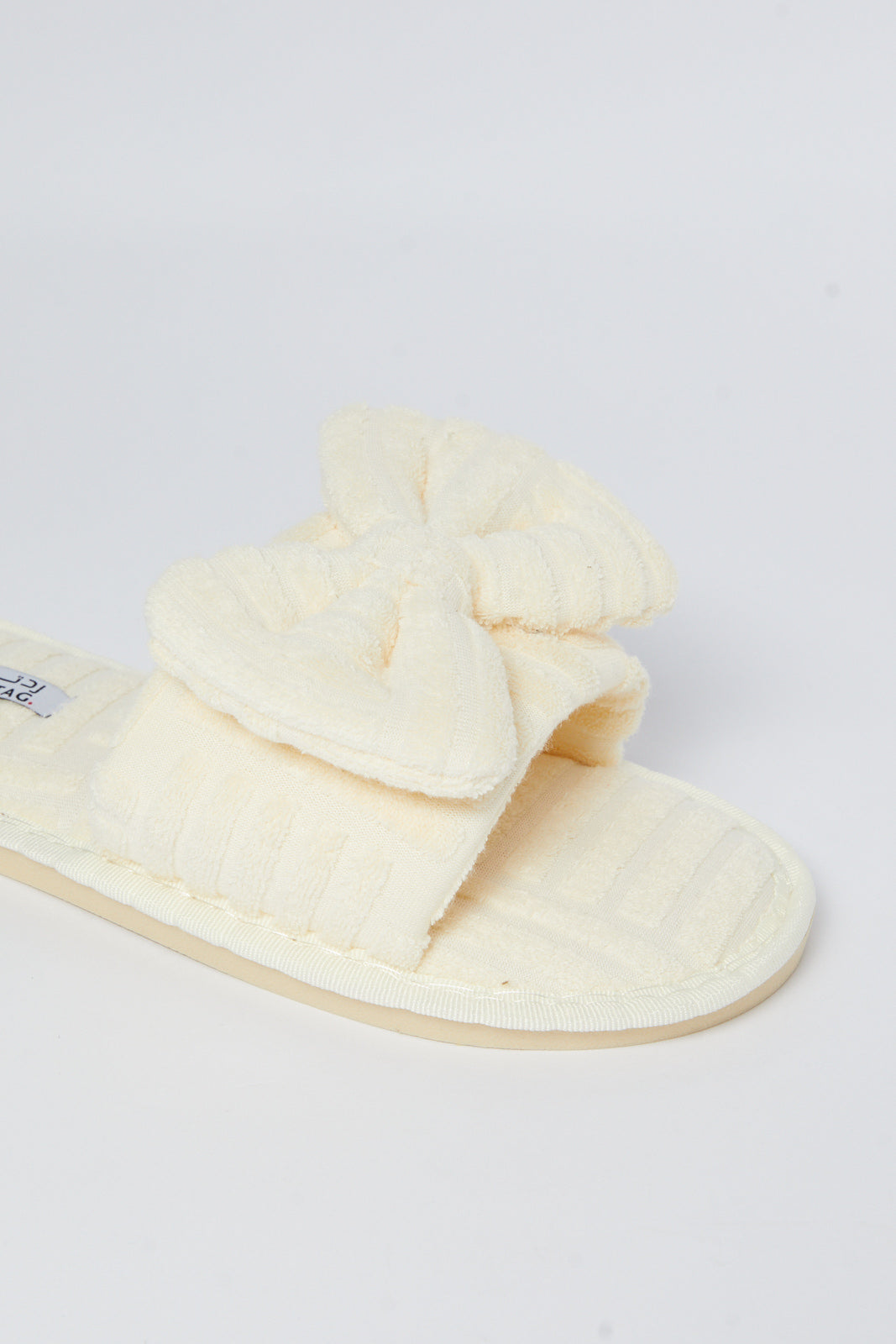 Redtag-Ivory-Embossed-Slipper-Category:Shoes,-Colour:Ivory,-Deals:New-In,-Filter:Women's-Footwear,-N/A,-New-In-Women-FOO,-Non-Sale,-S23A,-Section:Women,-Women-Slippers-Women's-