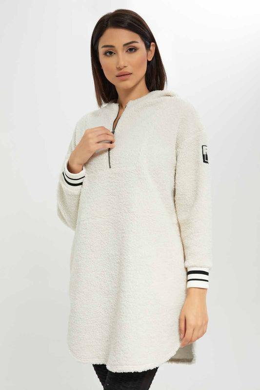 Redtag-Women-White-Long-Line-Zip-Through-Jacket-With-Embroidery-Category:Jackets,-Colour:White,-Deals:New-In,-Dept:Ladieswear,-Filter:Women's-Clothing,-New-In-Women-APL,-Non-Sale,-S23A,-Section:Women,-Women-Jackets-Women's-