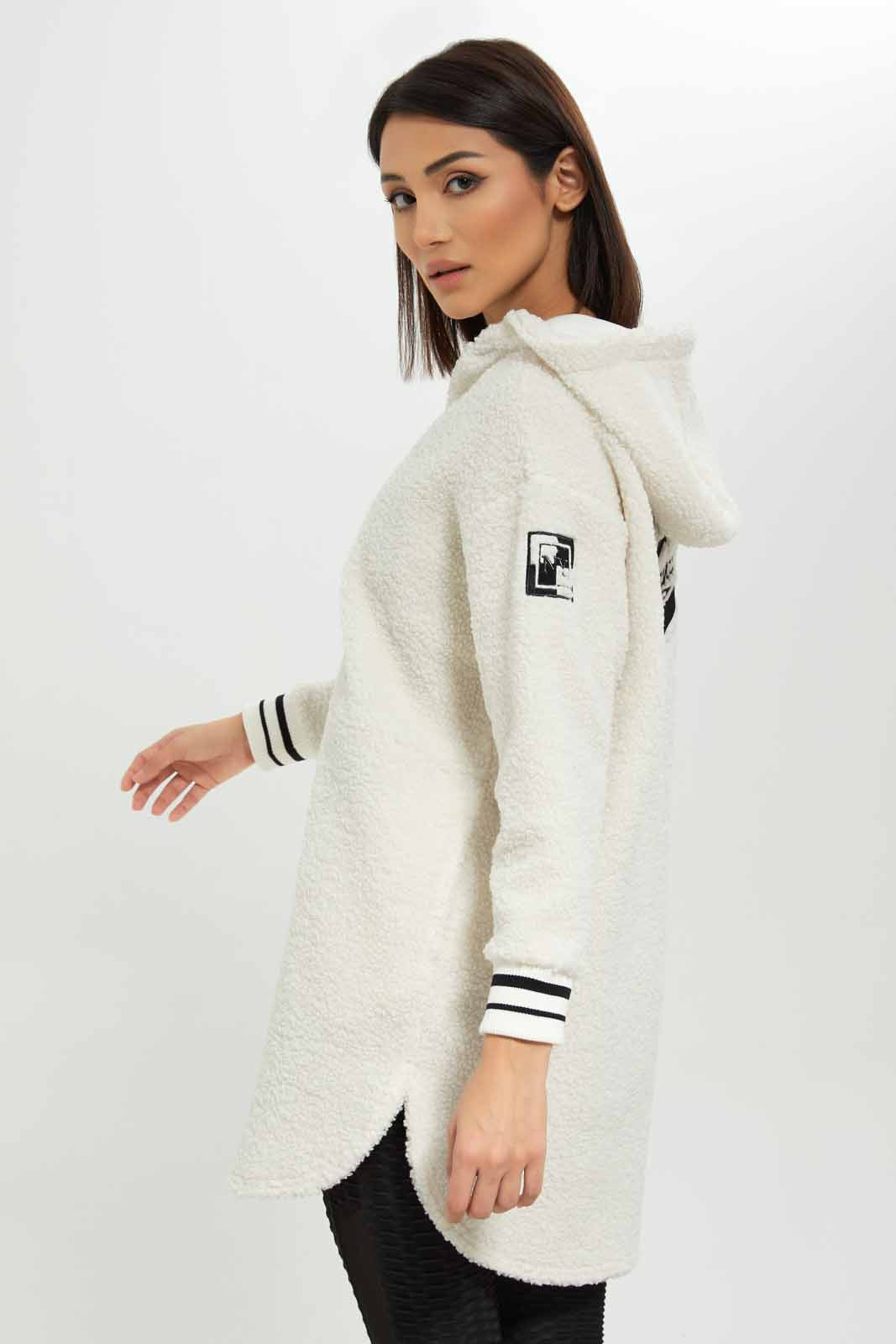 Redtag-Women-White-Long-Line-Zip-Through-Jacket-With-Embroidery-Category:Jackets,-Colour:White,-Deals:New-In,-Dept:Ladieswear,-Filter:Women's-Clothing,-New-In-Women-APL,-Non-Sale,-S23A,-Section:Women,-Women-Jackets-Women's-