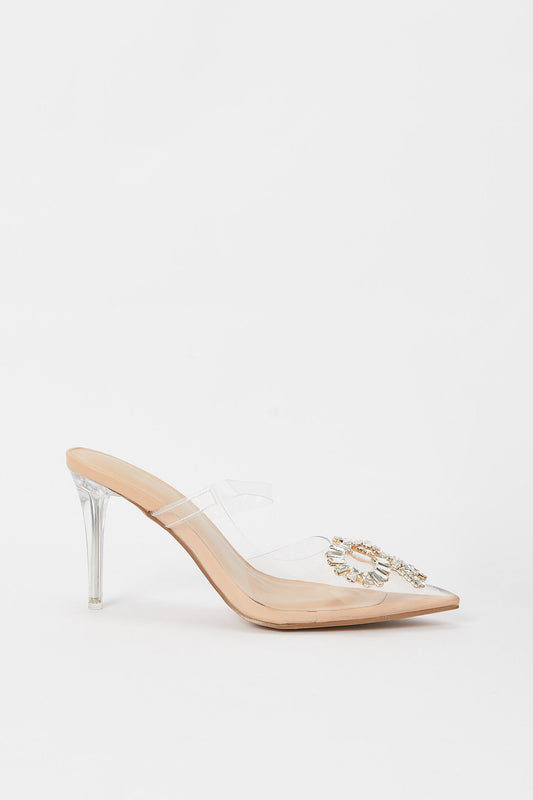 Redtag-Bow-Embellished-Mule-Category:Shoes,-Colour:Taupe,-Deals:New-In,-Filter:Women's-Footwear,-H1:FOO,-H2:LAD,-H3:SHO,-H4:FOS,-New-In-Women-FOO,-Non-Sale,-RMD,-S23B,-Season:S23B,-Section:Women,-Women-Formal-Shoes-Women's-