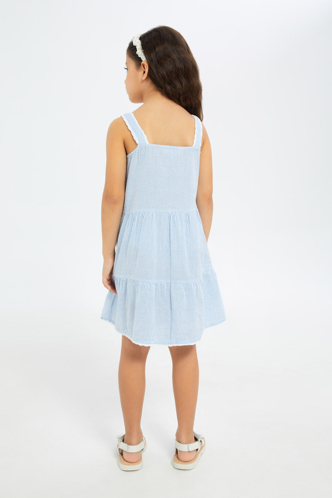 Redtag-Girls-Embroidered-Trapeze-Dress-Strappy-Category:Dresses,-Colour:Blue,-Deals:New-In,-Dept:Girls,-Filter:Girls-(2-to-8-Yrs),-GIR-Dresses,-H1:KWR,-H2:GIR,-H3:DRS,-H4:CAD,-New-In-GIR-APL,-Non-Sale,-S23B,-Season:S23B,-Section:Girls-(0-to-14Yrs)-Girls-2 to 8 Years