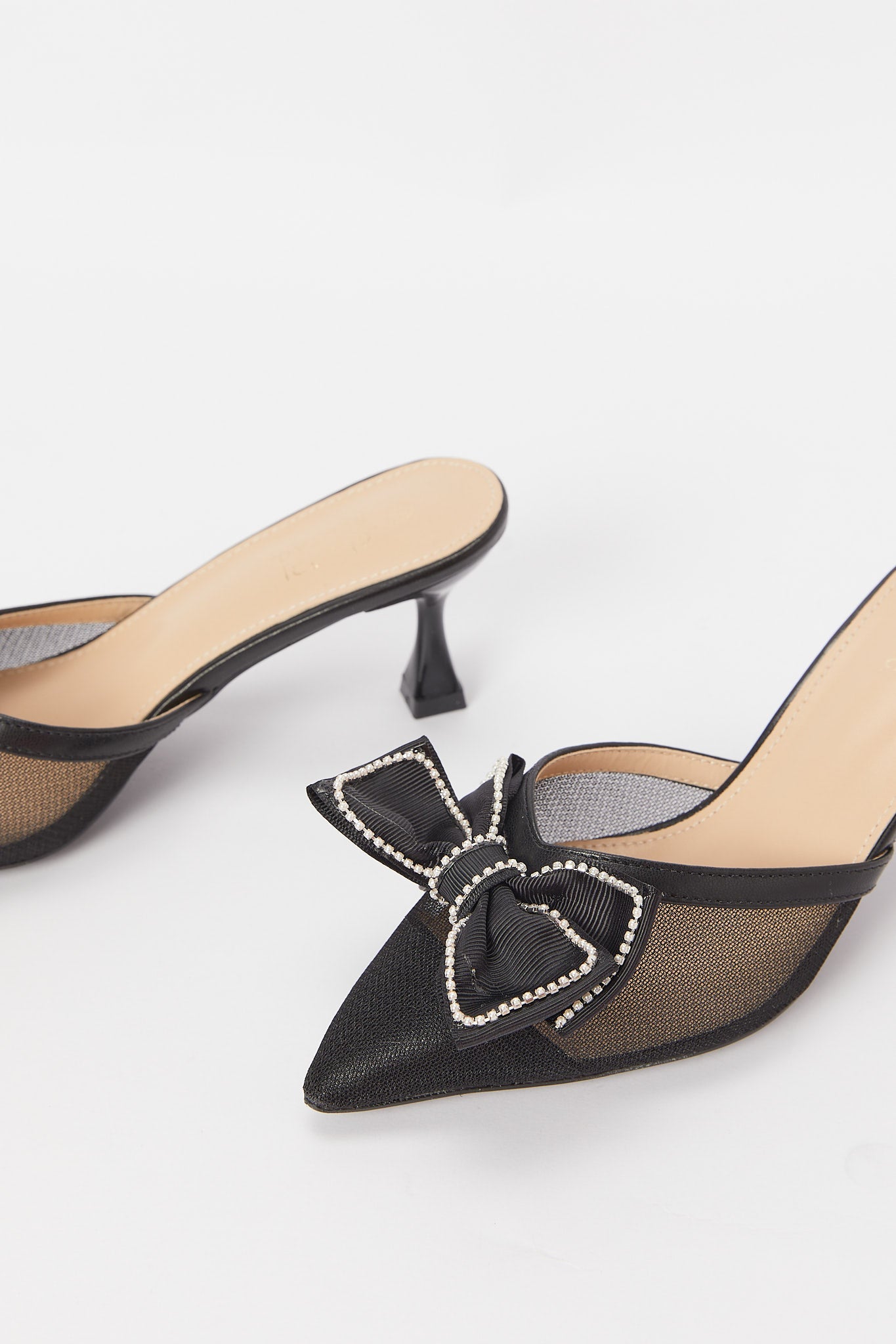 Redtag-Black-Bow-Trim-Mule-Category:Shoes,-Colour:Black,-Deals:New-In,-Filter:Women's-Footwear,-H1:FOO,-H2:LAD,-H3:SHO,-H4:FOS,-N/A,-New-In-Women-FOO,-Non-Sale,-Promo:RMD,-S23B,-Season:S23B,-Section:Women,-Women-Formal-Shoes-Women's-