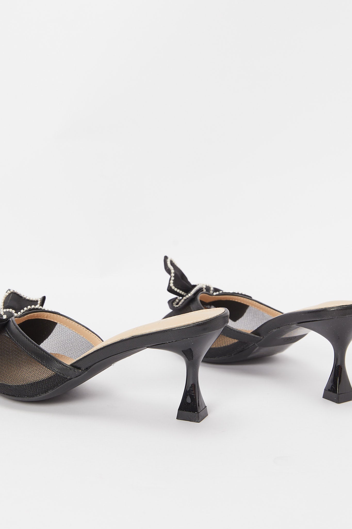 Redtag-Black-Bow-Trim-Mule-Category:Shoes,-Colour:Black,-Deals:New-In,-Filter:Women's-Footwear,-H1:FOO,-H2:LAD,-H3:SHO,-H4:FOS,-N/A,-New-In-Women-FOO,-Non-Sale,-Promo:RMD,-S23B,-Season:S23B,-Section:Women,-Women-Formal-Shoes-Women's-