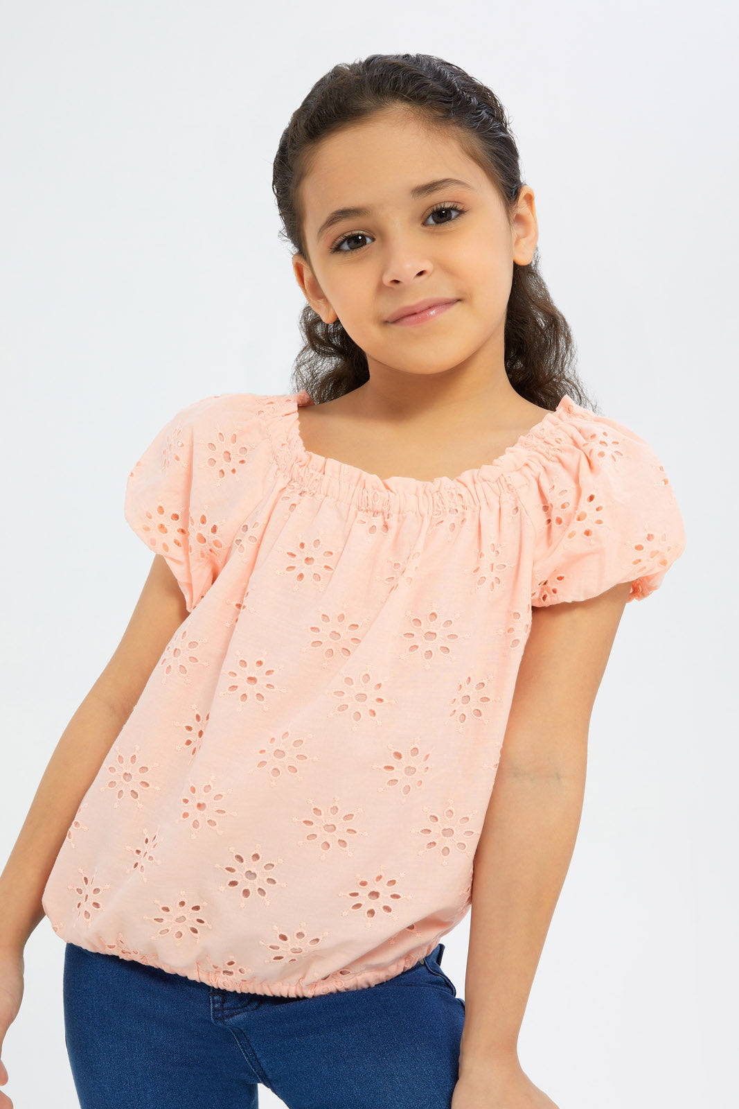 Redtag-Girls-Full-Anglaise-Blouse-Coral-Category:Blouses,-Colour:Apricot,-Deals:New-In,-Dept:Girls,-Filter:Girls-(2-to-8-Yrs),-GIR-Blouses,-H1:KWR,-H2:GIR,-H3:BLO,-H4:CBL,-New-In-GIR-APL,-Non-Sale,-S23B,-Season:S23B,-Section:Girls-(0-to-14Yrs)-Girls-2 to 8 Years