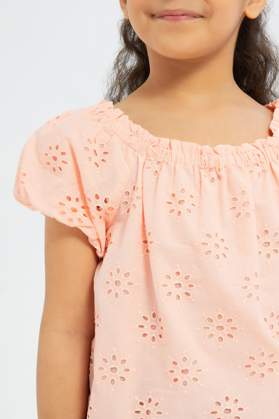 Redtag-Girls-Full-Anglaise-Blouse-Coral-Category:Blouses,-Colour:Apricot,-Deals:New-In,-Dept:Girls,-Filter:Girls-(2-to-8-Yrs),-GIR-Blouses,-H1:KWR,-H2:GIR,-H3:BLO,-H4:CBL,-New-In-GIR-APL,-Non-Sale,-S23B,-Season:S23B,-Section:Girls-(0-to-14Yrs)-Girls-2 to 8 Years