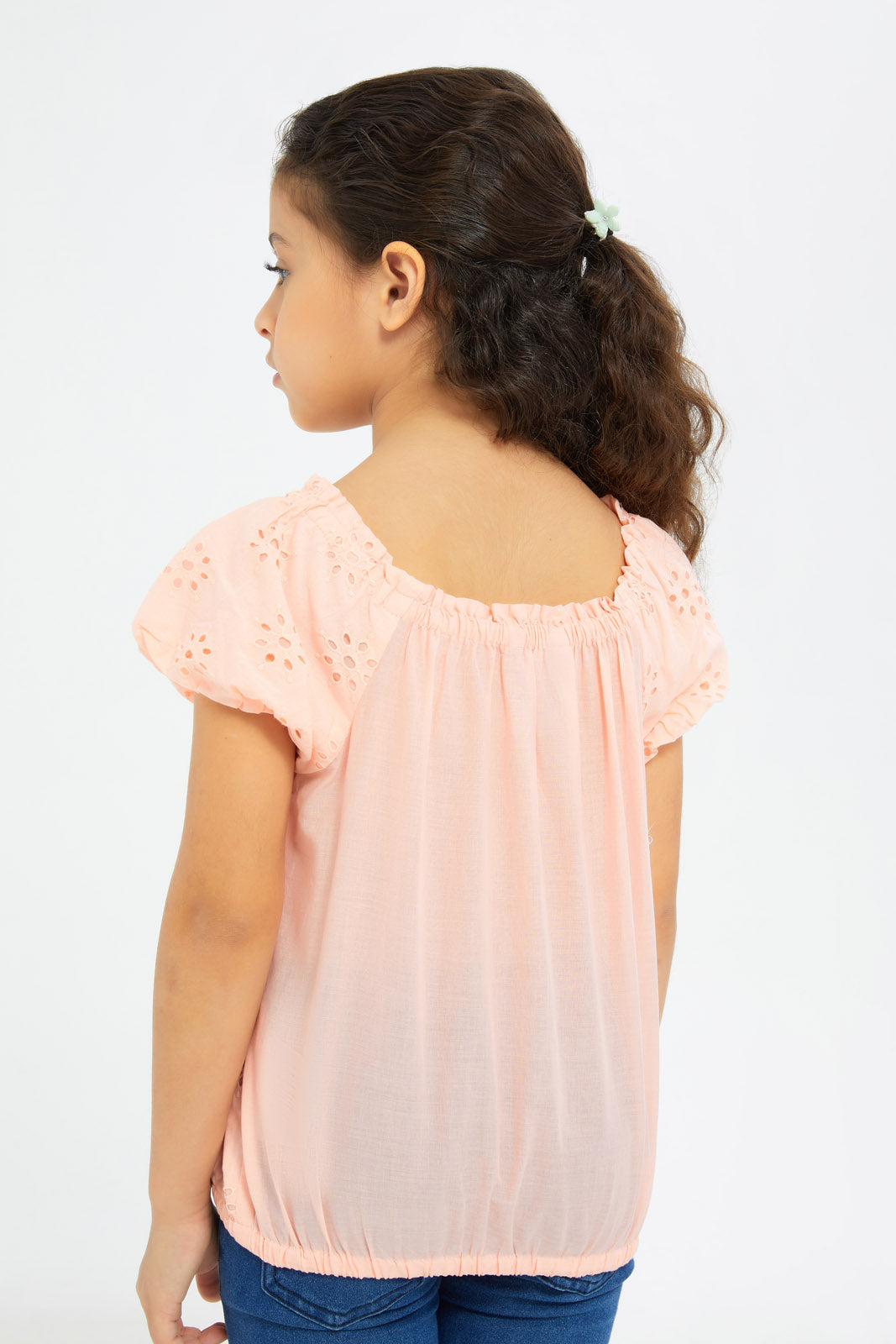 Redtag-Girls-Full-Anglaise-Blouse-Coral-Category:Blouses,-Colour:Apricot,-Deals:New-In,-Dept:Girls,-Filter:Girls-(2-to-8-Yrs),-GIR-Blouses,-H1:KWR,-H2:GIR,-H3:BLO,-H4:CBL,-New-In-GIR-APL,-Non-Sale,-S23B,-Season:S23B,-Section:Girls-(0-to-14Yrs)-Girls-2 to 8 Years