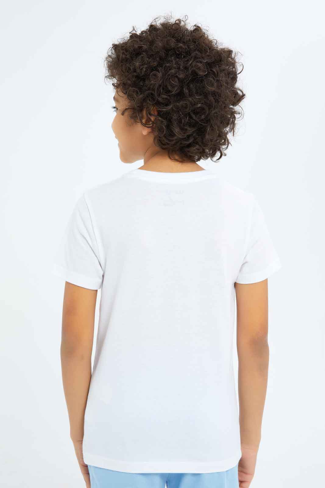 Redtag-Boys-White-Space-Print-Short-Sleeve-T-Shirt-BOY-T-Shirts,-Category:T-Shirts,-Colour:White,-Deals:New-In,-Dept:Boys,-Filter:Boys-(2-to-8-Yrs),-New-In-BOY-APL,-Non-Sale,-S23B,-Section:Boys-(0-to-14Yrs),-TBL-Boys-2 to 8 Years