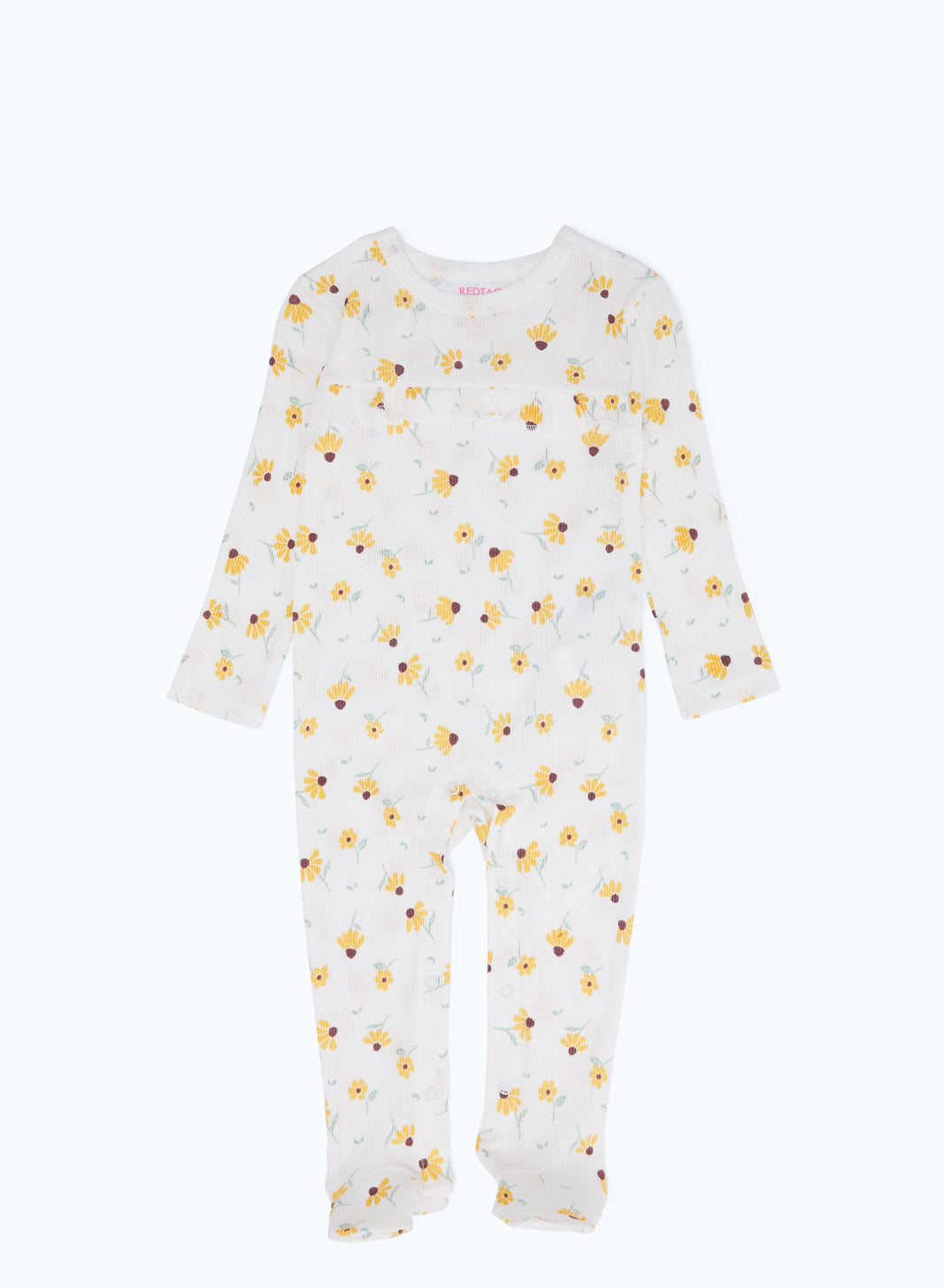 Redtag-Assorted-Girl-Aop-2Pc-Rib-Sleepsuit-With-Headband-Category:Sleepsuits,-Colour:Navy,-Deals:New-In,-Dept:New-Born,-Filter:Baby-(0-to-12-Mths),-H1:KWR,-H2:NBF,-H3:NWR,-H4:SST,-NBF-Sleepsuits,-New-In-NBF-APL,-Non-Sale,-S23B,-Season:S23B,-Section:Boys-(0-to-14Yrs)-Baby-0 to 12 Months