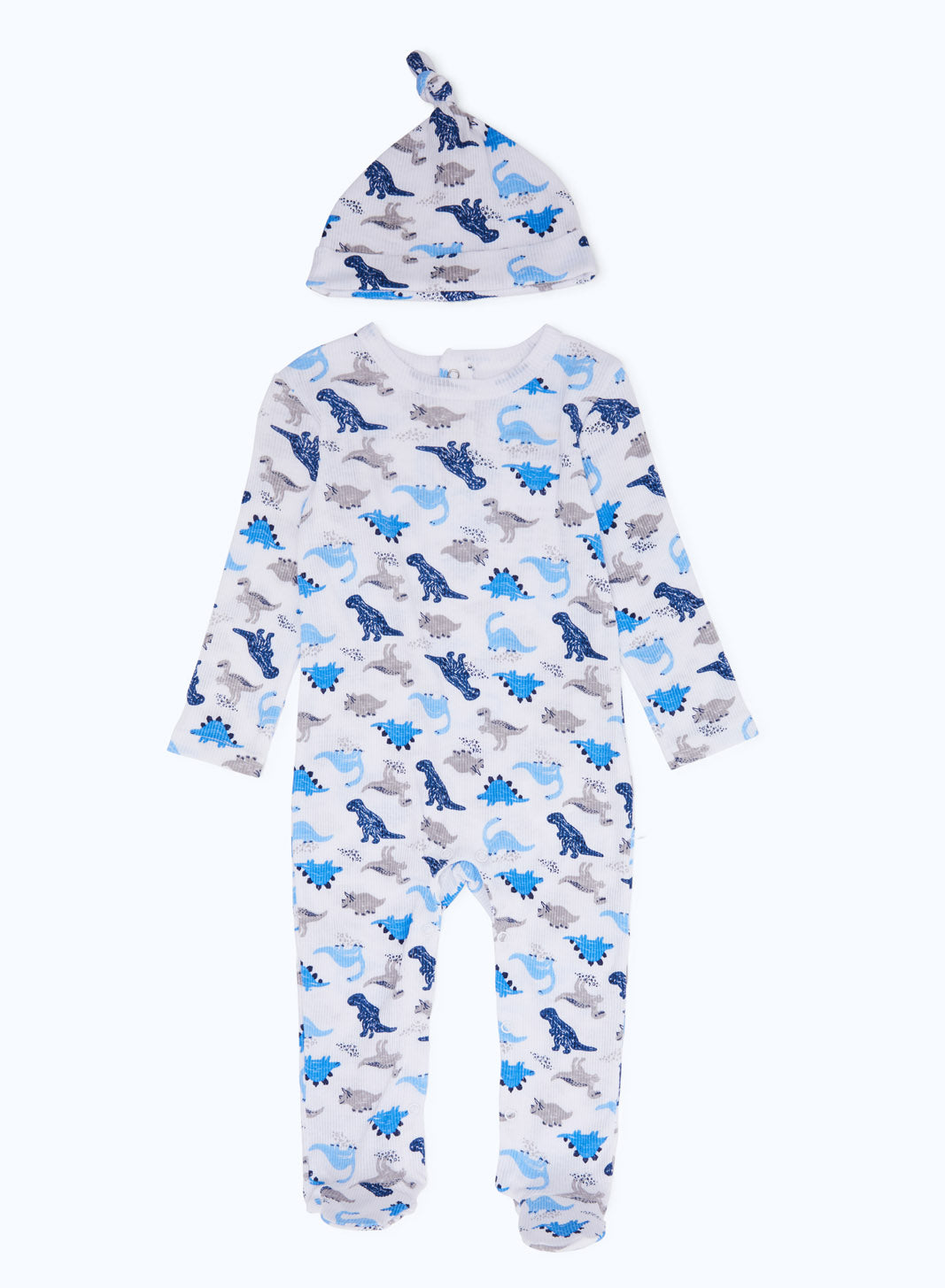 Redtag-Assorted-Boy-Aop-2Pc-Rib-Sleepsuit-With-Hat-Category:Sleepsuits,-Colour:Navy,-Deals:New-In,-Dept:New-Born,-Filter:Baby-(0-to-12-Mths),-H1:KWR,-H2:NBF,-H3:NWR,-H4:SST,-NBF-Sleepsuits,-New-In-NBF-APL,-Non-Sale,-S23B,-Season:S23B,-Section:Boys-(0-to-14Yrs)-Baby-0 to 12 Months