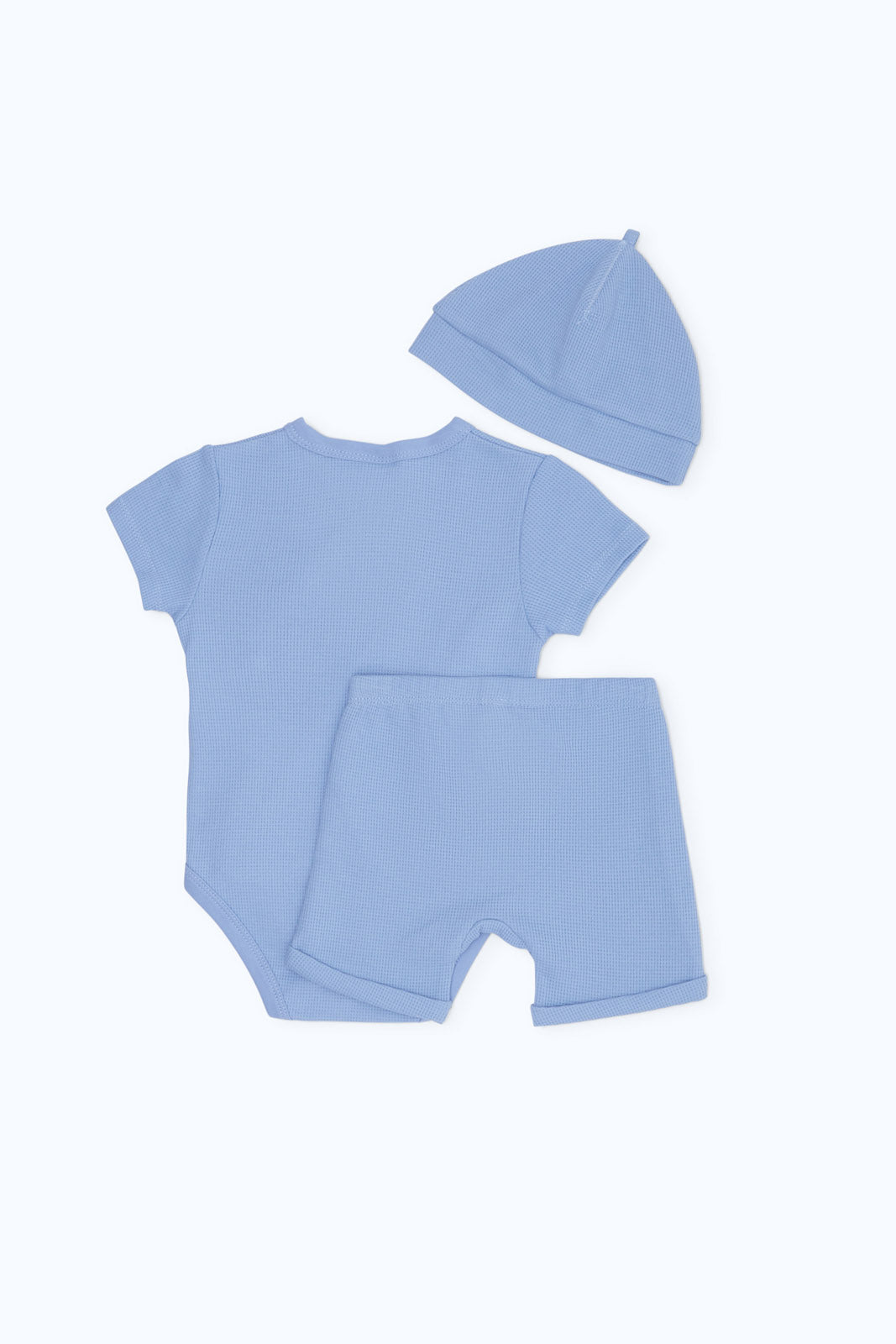 Redtag-Boys-3Pc-Waffle-Set-Boy-Blue-Category:Gift-Sets,-Colour:Assorted,-Deals:New-In,-Dept:New-Born,-Filter:Baby-(0-to-12-Mths),-H1:KWR,-H2:NBF,-H3:SET,-H4:GFS,-NBB-Gift-Sets,-New-In-NBB-APL,-Non-Sale,-S23B,-Season:S23B,-Section:Boys-(0-to-14Yrs)-Baby-0 to 12 Months