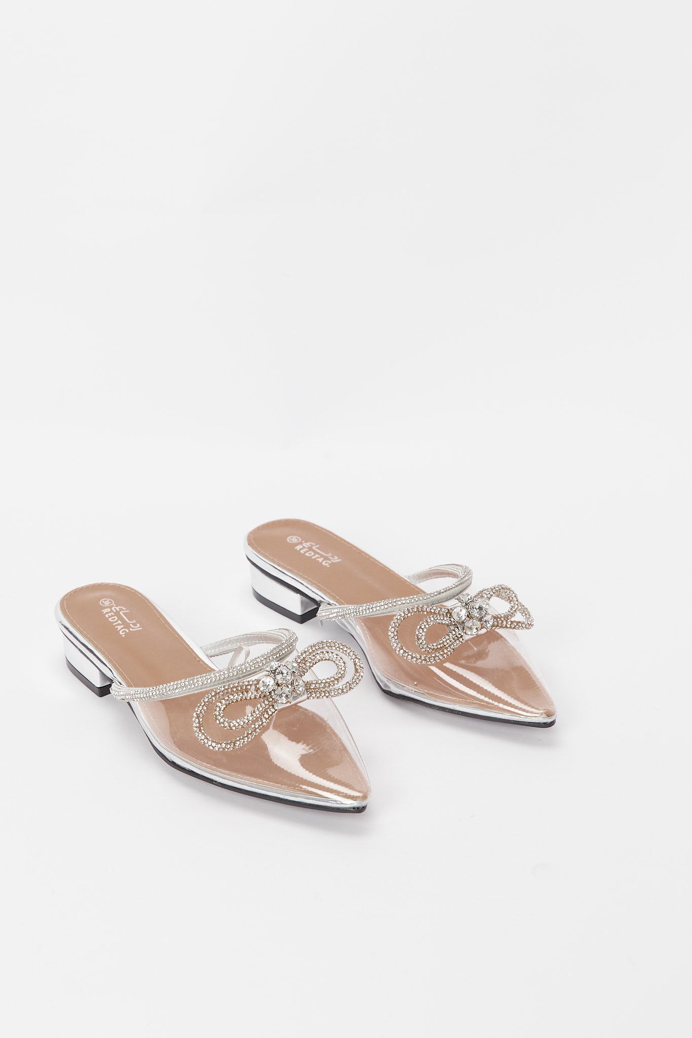 Redtag-Diamante-Trim-Mule-Category:Shoes,-Colour:Silver,-Deals:New-In,-Filter:Women's-Footwear,-H1:FOO,-H2:LAD,-H3:SHO,-H4:FOS,-New-In-Women-FOO,-Non-Sale,-Promo:RMD,-RMD,-S23B,-Season:S23B,-Section:Women,-Women-Formal-Shoes-Women's-