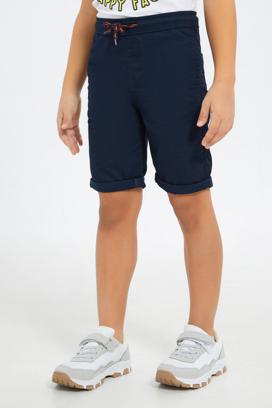 Redtag-Boys-Navy-Pullon-Shorts-BOY-Shorts,-Category:Shorts,-Colour:Navy,-Deals:New-In,-Dept:Boys,-Filter:Boys-(2-to-8-Yrs),-H1:KWR,-H2:BOY,-H3:TRS,-H4:SRT,-New-In-BOY-APL,-Non-Sale,-S23B,-Season:S23B,-Section:Boys-(0-to-14Yrs),-VLM-Boys-2 to 8 Years