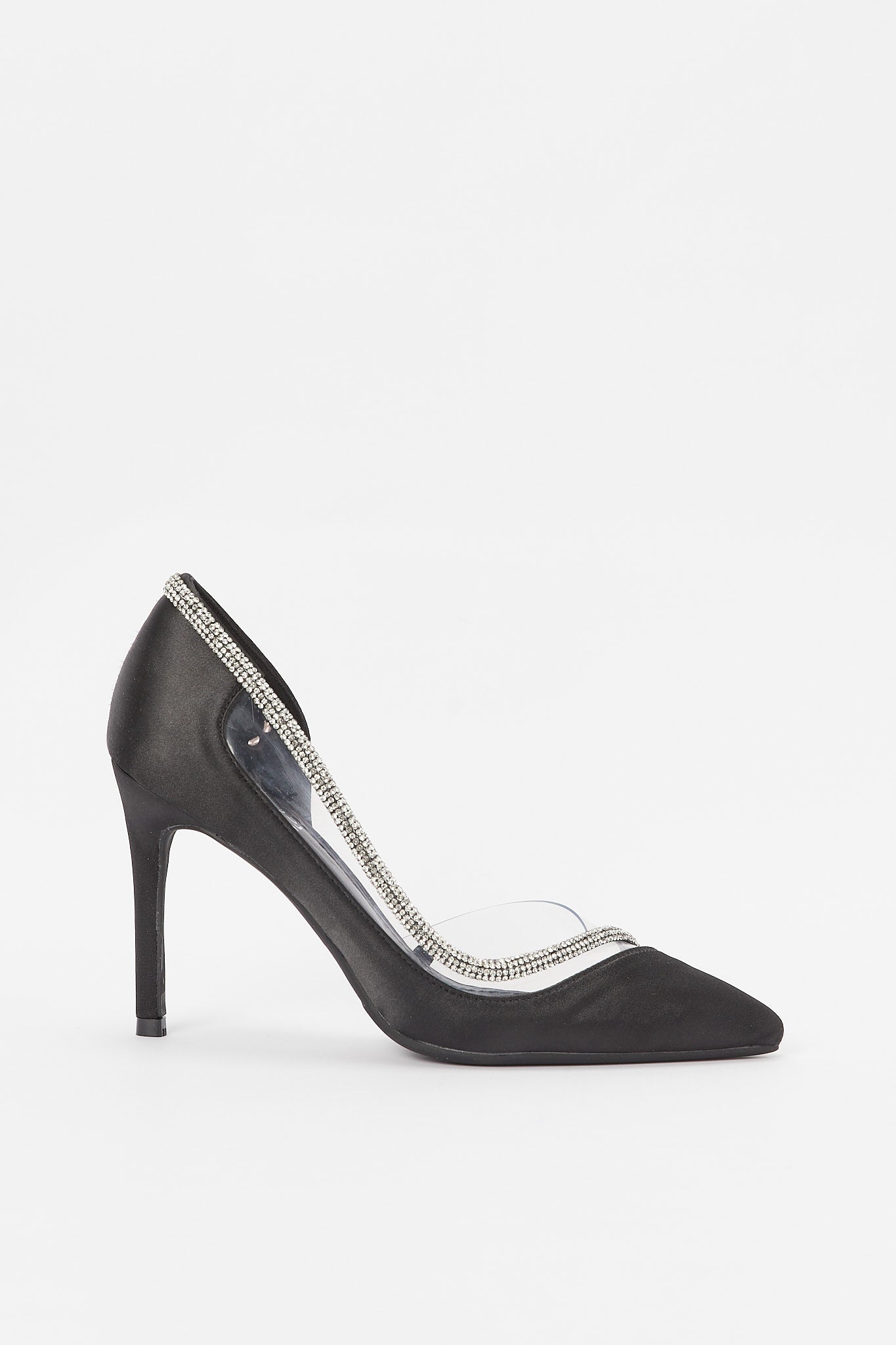 Redtag-Black-Court-With-Diamante-Trim-Category:Shoes,-Colour:Black,-Deals:New-In,-Filter:Women's-Footwear,-H1:FOO,-H2:LAD,-H3:SHO,-H4:FOS,-New-In-Women-FOO,-Non-Sale,-Promo:RMD,-RMD,-S23B,-Season:S23B,-Section:Women,-Women-Formal-Shoes-Women's-
