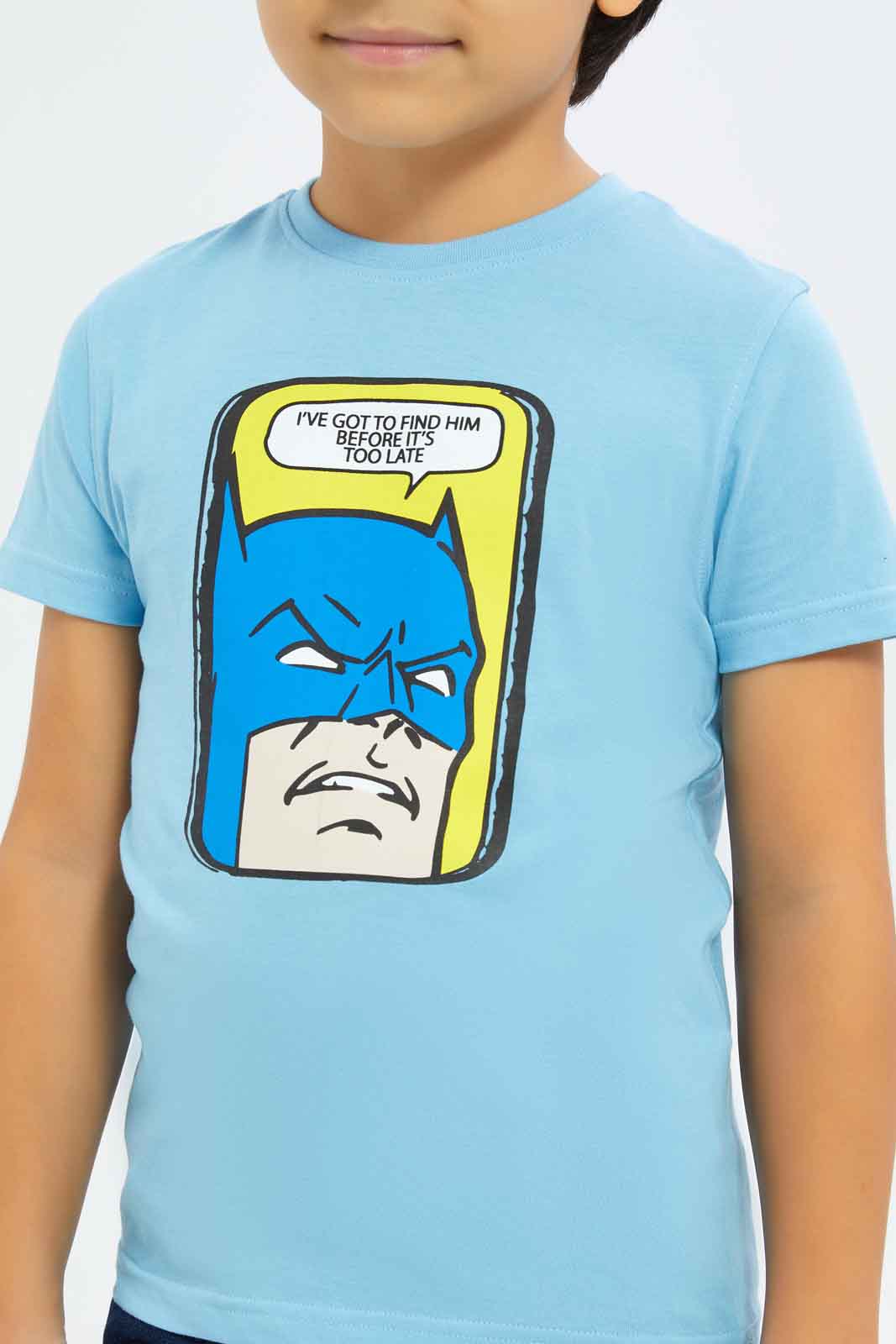 Redtag-Boys-Blue-Batman-Character-Short-Sleeve-T-Shirt-BOY-T-Shirts,-Category:T-Shirts,-CHA,-Colour:Blue,-Deals:New-In,-Dept:Boys,-Filter:Boys-(2-to-8-Yrs),-New-In-BOY-APL,-Non-Sale,-S23B,-Section:Boys-(0-to-14Yrs),-TBL-Boys-2 to 8 Years