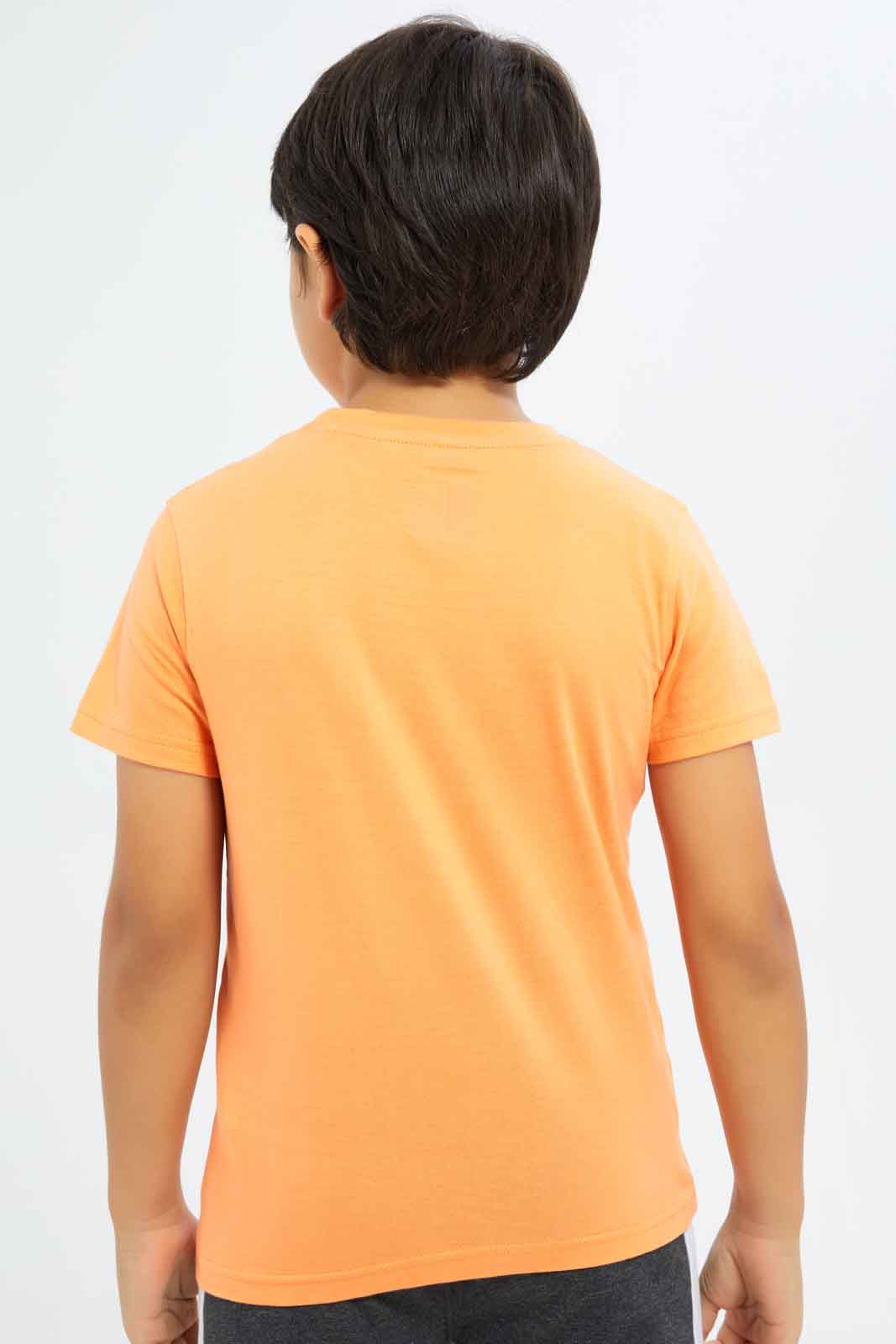 Redtag-Boys-Orange-Tom-And-Jerry-Character-Short-Sleeve-T-Shirt-BOY-T-Shirts,-Category:T-Shirts,-CHA,-Colour:Orange,-Deals:New-In,-Dept:Boys,-Filter:Boys-(2-to-8-Yrs),-New-In-BOY-APL,-Non-Sale,-S23B,-Section:Boys-(0-to-14Yrs),-TBL-Boys-2 to 8 Years
