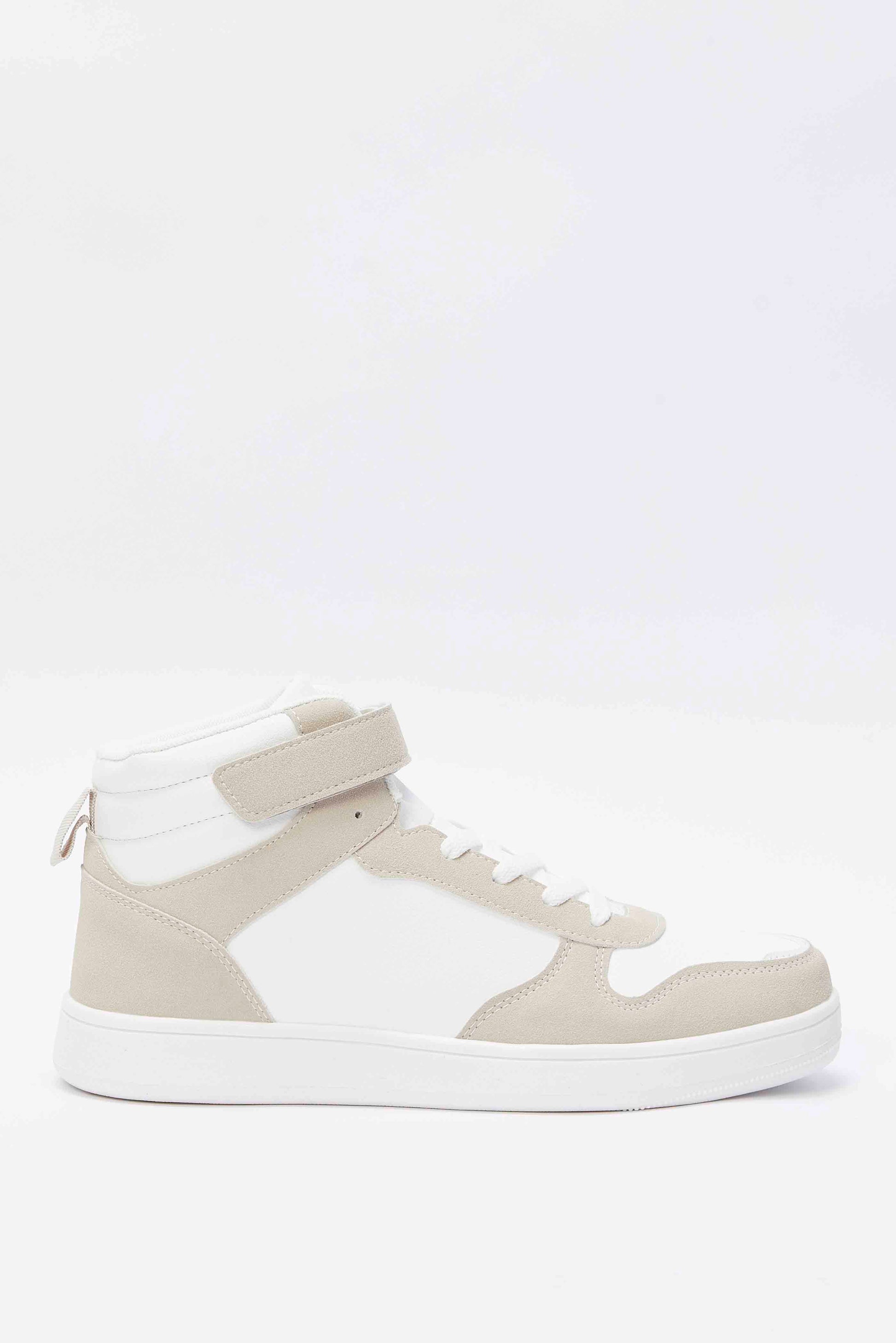 Redtag-White-And-Taipe-Hightop-Repeat-Category:Shoes,-Colour:White,-Deals:New-In,-Filter:Women's-Footwear,-N/A,-New-In-Women-FOO,-Non-Sale,-S23A,-Section:Women,-Women-Trainers-Women's-