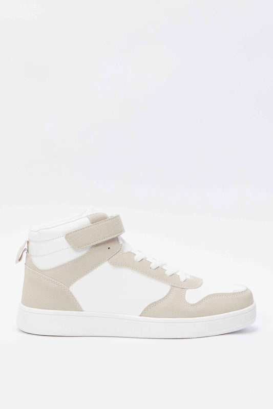 Redtag-White-And-Taipe-Hightop-Repeat-Category:Shoes,-Colour:White,-Deals:New-In,-Filter:Women's-Footwear,-N/A,-New-In-Women-FOO,-Non-Sale,-S23A,-Section:Women,-Women-Trainers-Women's-