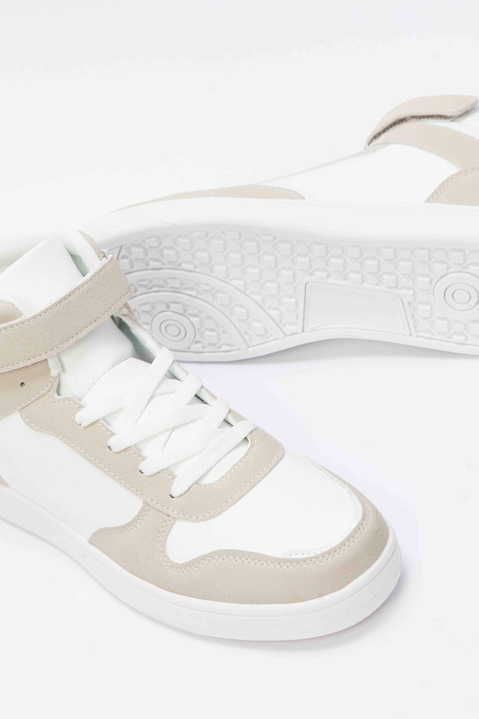 Redtag-White-And-Taipe-Hightop-Repeat-Category:Shoes,-Colour:White,-Deals:New-In,-Filter:Women's-Footwear,-N/A,-New-In-Women-FOO,-Non-Sale,-S23A,-Section:Women,-Women-Trainers-Women's-