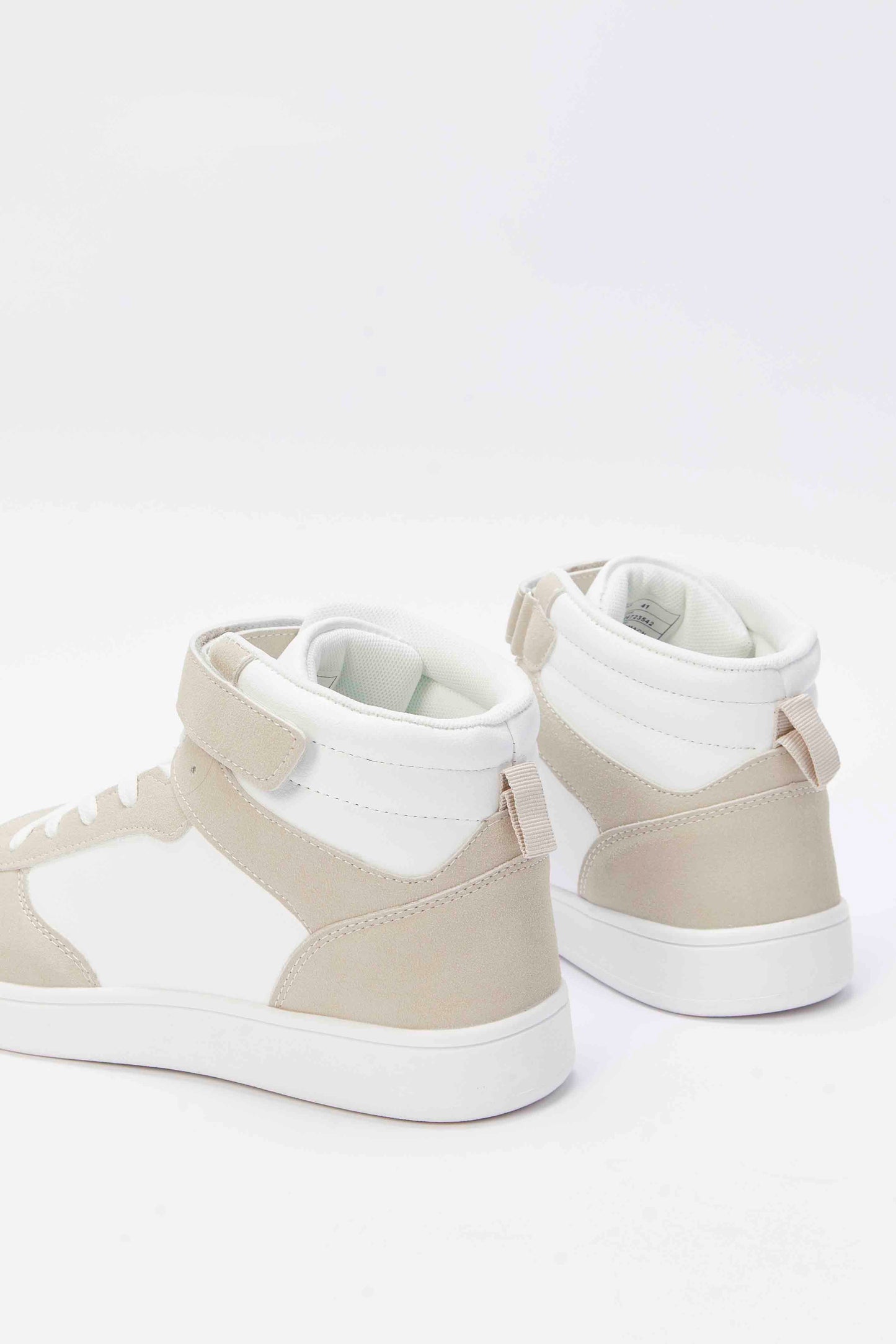 Redtag-White-And-Taipe-Hightop-Repeat-Category:Shoes,-Colour:White,-Deals:New-In,-Filter:Women's-Footwear,-N/A,-New-In-Women-FOO,-Non-Sale,-S23A,-Section:Women,-Women-Trainers-Women's-