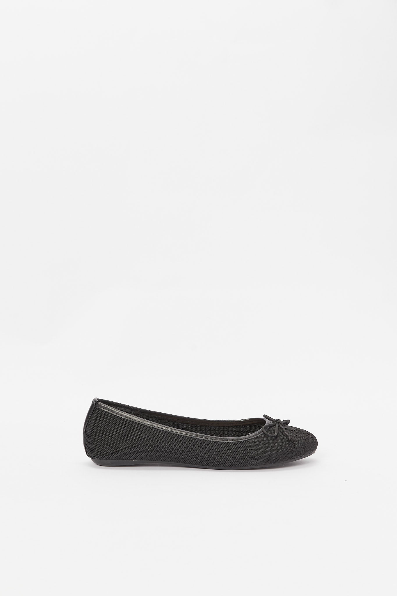 Redtag-Black-Knit-Bellerina-Category:Shoes,-Colour:Black,-Deals:New-In,-Filter:Women's-Footwear,-H1:FOO,-H2:LAD,-H3:SHO,-H4:CAH,-N/A,-New-In-Women-FOO,-Non-Sale,-S23B,-Season:S23B,-Section:Women,-Women-Shoes-Women's-