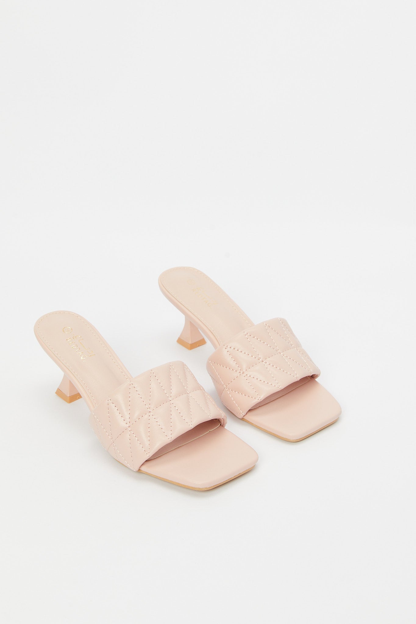 Redtag-Nude-Pink-Quilt-Heel-Category:Shoes,-Colour:Pink,-Deals:New-In,-Filter:Women's-Footwear,-H1:FOO,-H2:LAD,-H3:SAF,-H4:SAN,-Heels,-LEC-Sandals,-N/A,-New-In-Women-FOO,-Non-Sale,-S23B,-Season:S23B,-Section:Women-Women's-