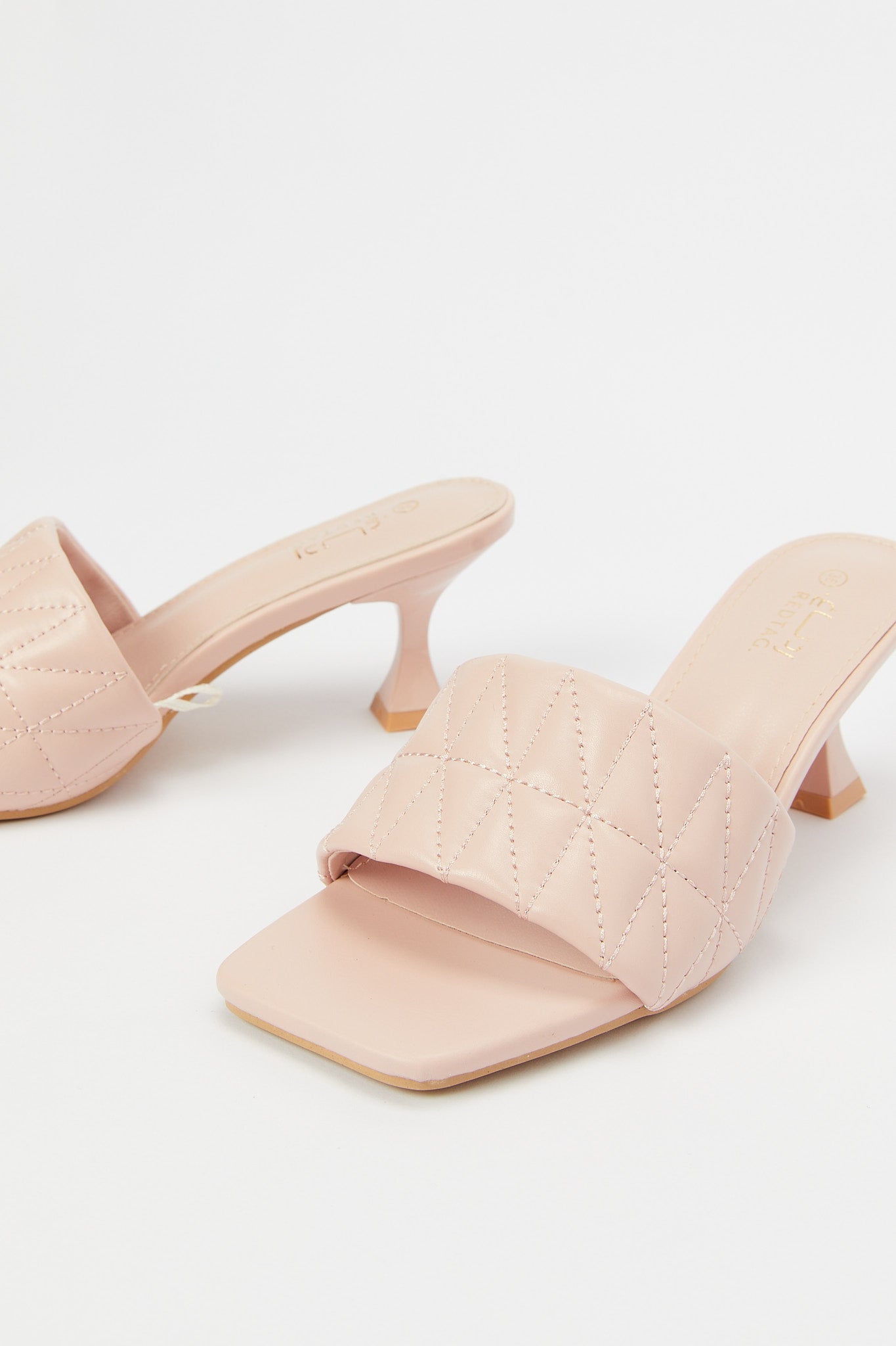 Redtag-Nude-Pink-Quilt-Heel-Category:Shoes,-Colour:Pink,-Deals:New-In,-Filter:Women's-Footwear,-H1:FOO,-H2:LAD,-H3:SAF,-H4:SAN,-Heels,-LEC-Sandals,-N/A,-New-In-Women-FOO,-Non-Sale,-S23B,-Season:S23B,-Section:Women-Women's-