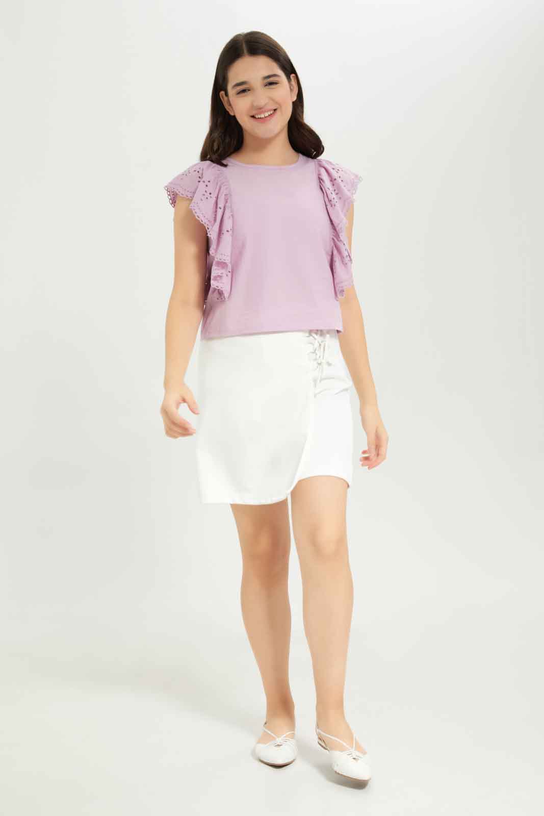 Redtag-Girls-White-Skirt-Category:Skirts,-Colour:White,-Deals:New-In,-Dept:Girls,-Filter:Senior-Girls-(8-to-14-Yrs),-GSR-Skirts,-New-In-GSR-APL,-Non-Sale,-S23B,-Section:Girls-(0-to-14Yrs)-Senior-Girls-9 to 14 Years