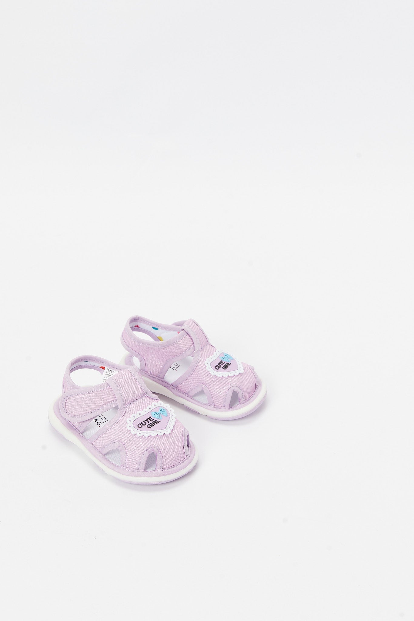 Redtag-Lilac-Heart-Trim-Pump-Category:Shoes,-Colour:Lilac,-Deals:New-In,-Filter:Girls-Footwear-(1-to-3-Yrs),-ING-Trainers,-N/A,-New-In-ING-FOO,-Non-Sale,-S23B,-Section:Girls-(0-to-14Yrs)-Infant-Girls-1 to 3 Years
