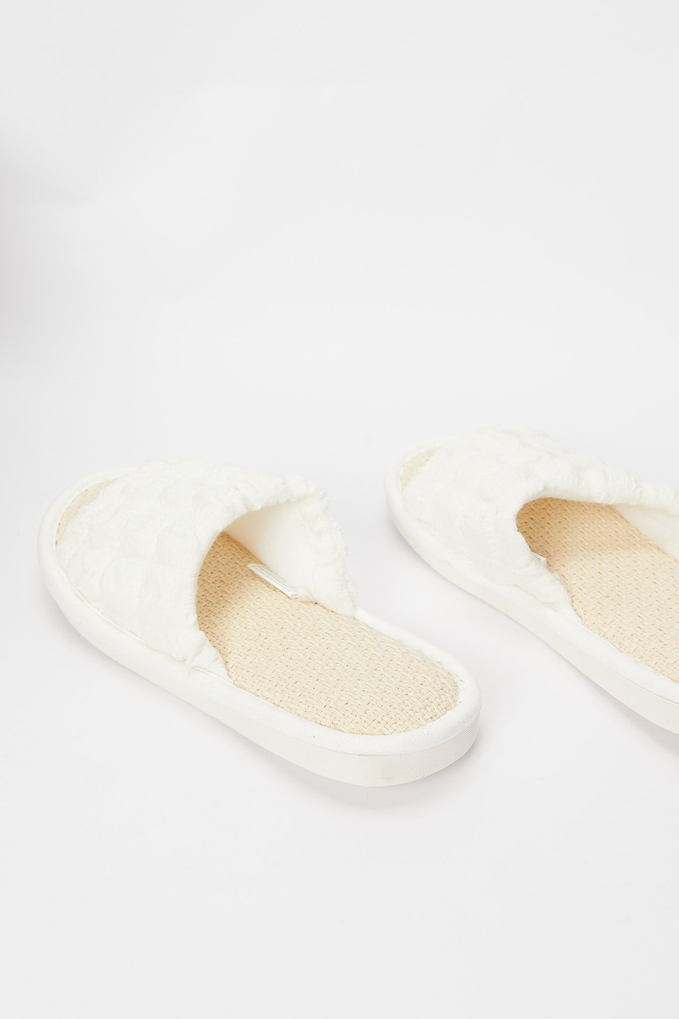 Redtag-Ivory-Waffle-Slipper-Category:Shoes,-Colour:Ivory,-Deals:New-In,-Filter:Women's-Footwear,-H1:FOO,-H2:LAD,-H3:SLI,-H4:SLI,-N/A,-New-In-Women-FOO,-Non-Sale,-S23B,-Season:S23B,-Section:Women,-Women-Slippers-Women's-