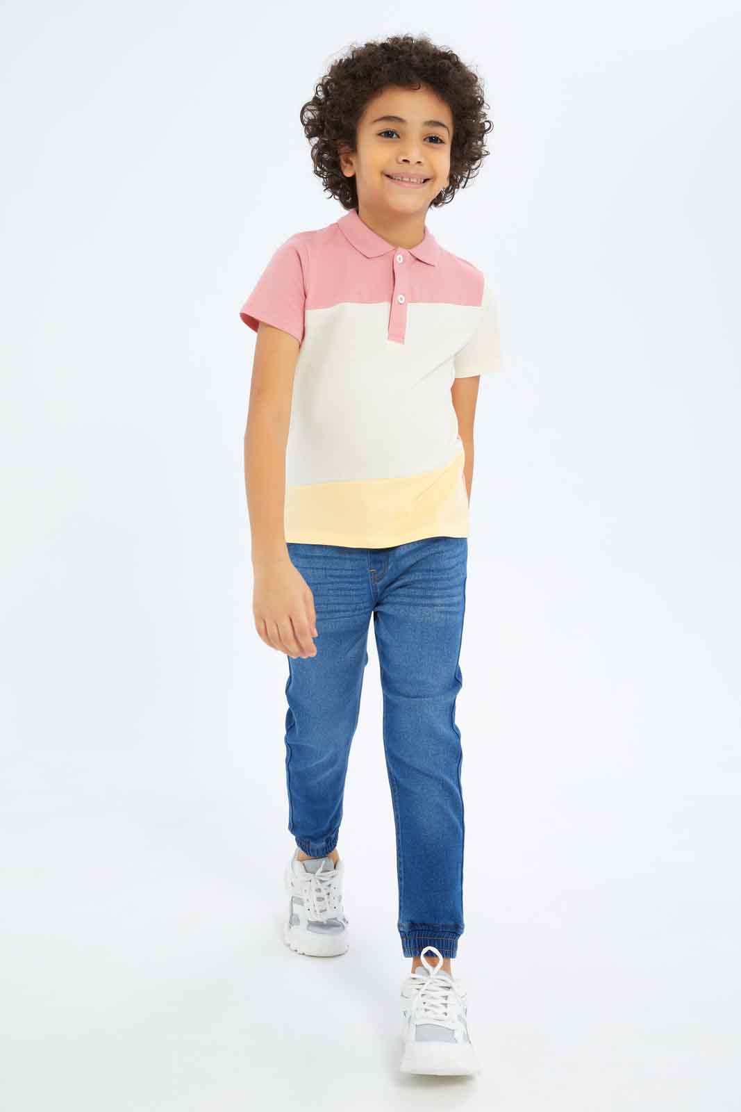 Redtag-Boys-Navy-Pique-Cut-And-Sew-Polo-BOY-Polo-T-Shirts,-Category:Polo-T-Shirts,-Colour:Navy,-Deals:New-In,-Dept:Boys,-Filter:Boys-(2-to-8-Yrs),-New-In-BOY-APL,-Non-Sale,-S23B,-Section:Boys-(0-to-14Yrs)-Boys-2 to 8 Years