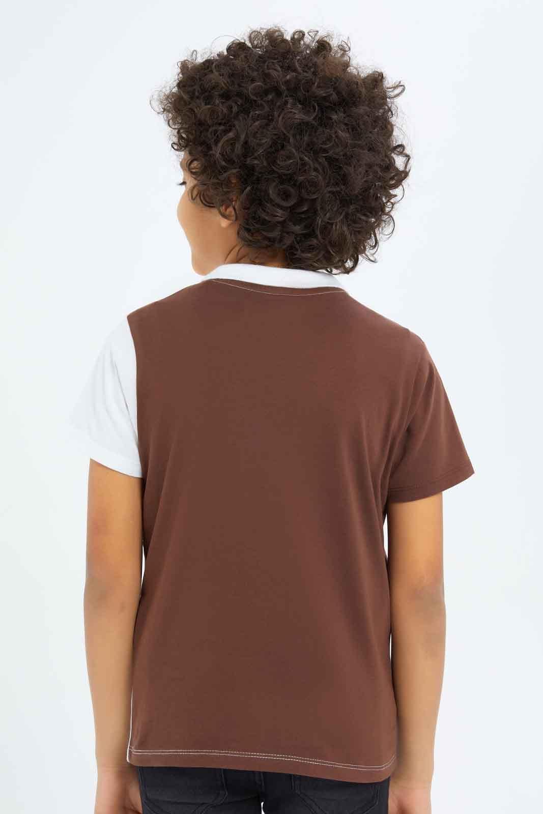 Redtag-Boys-Beige-Jersery-Cut-And-Swe-Polo-BOY-Polo-T-Shirts,-Category:Polo-T-Shirts,-Colour:Beige,-Deals:New-In,-Dept:Boys,-Filter:Boys-(2-to-8-Yrs),-New-In-BOY-APL,-Non-Sale,-S23B,-Section:Boys-(0-to-14Yrs)-Boys-2 to 8 Years