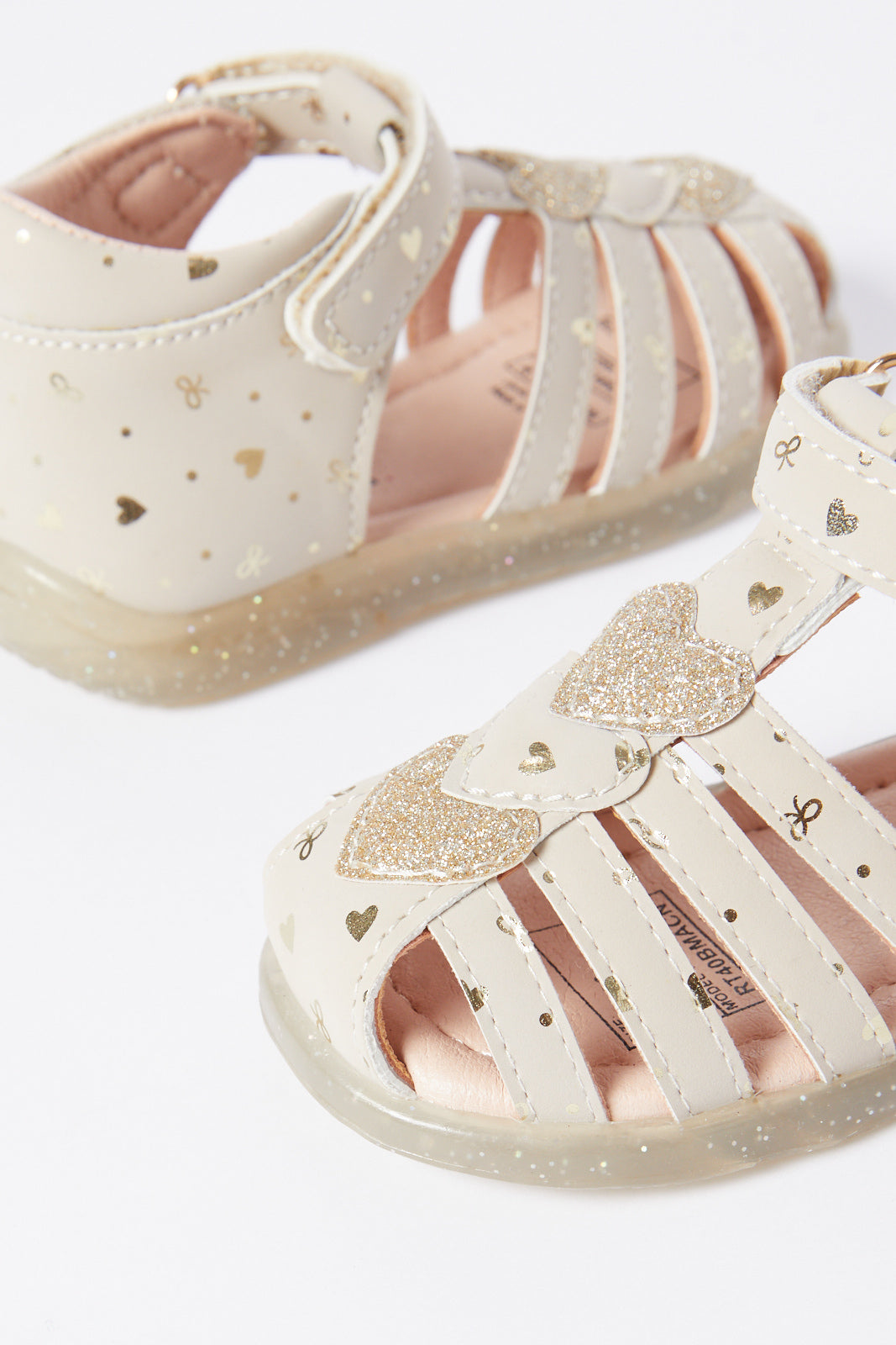 Redtag-Pink-Heart-Trim-Ballerina-Category:Shoes,-Colour:Pink,-Deals:New-In,-Filter:Girls-Footwear-(1-to-3-Yrs),-ING-Shoes,-N/A,-New-In-ING-FOO,-Non-Sale,-S23B,-Section:Girls-(0-to-14Yrs)-Infant-Girls-1 to 3 Years