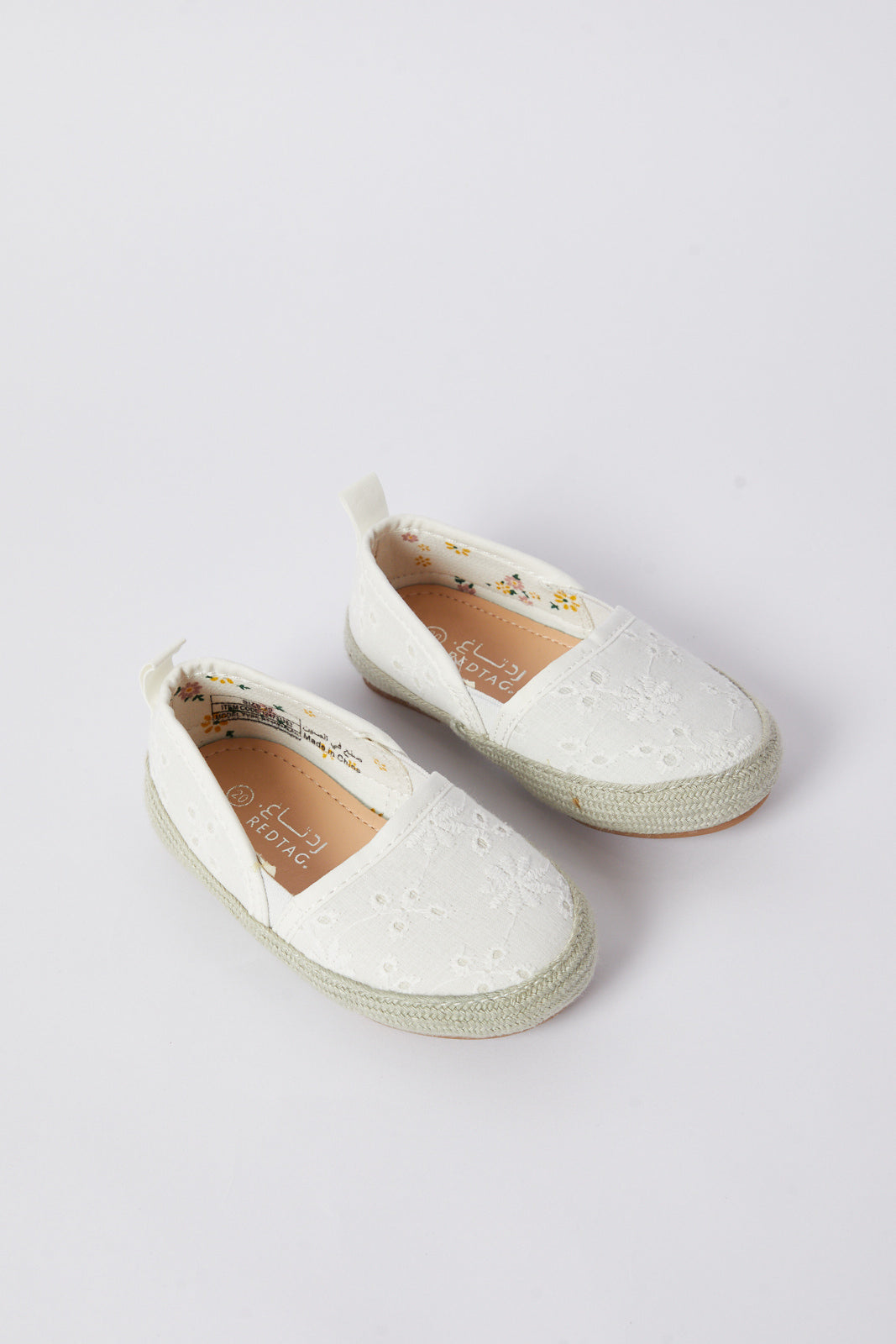 Redtag-White-Embroidered-Espadrilles-(-Repeat)-Category:Shoes,-Colour:White,-Deals:New-In,-Filter:Girls-Footwear-(1-to-3-Yrs),-ING-Shoes,-N/A,-New-In-ING-FOO,-Non-Sale,-S23B,-Section:Girls-(0-to-14Yrs)-Infant-Girls-1 to 3 Years