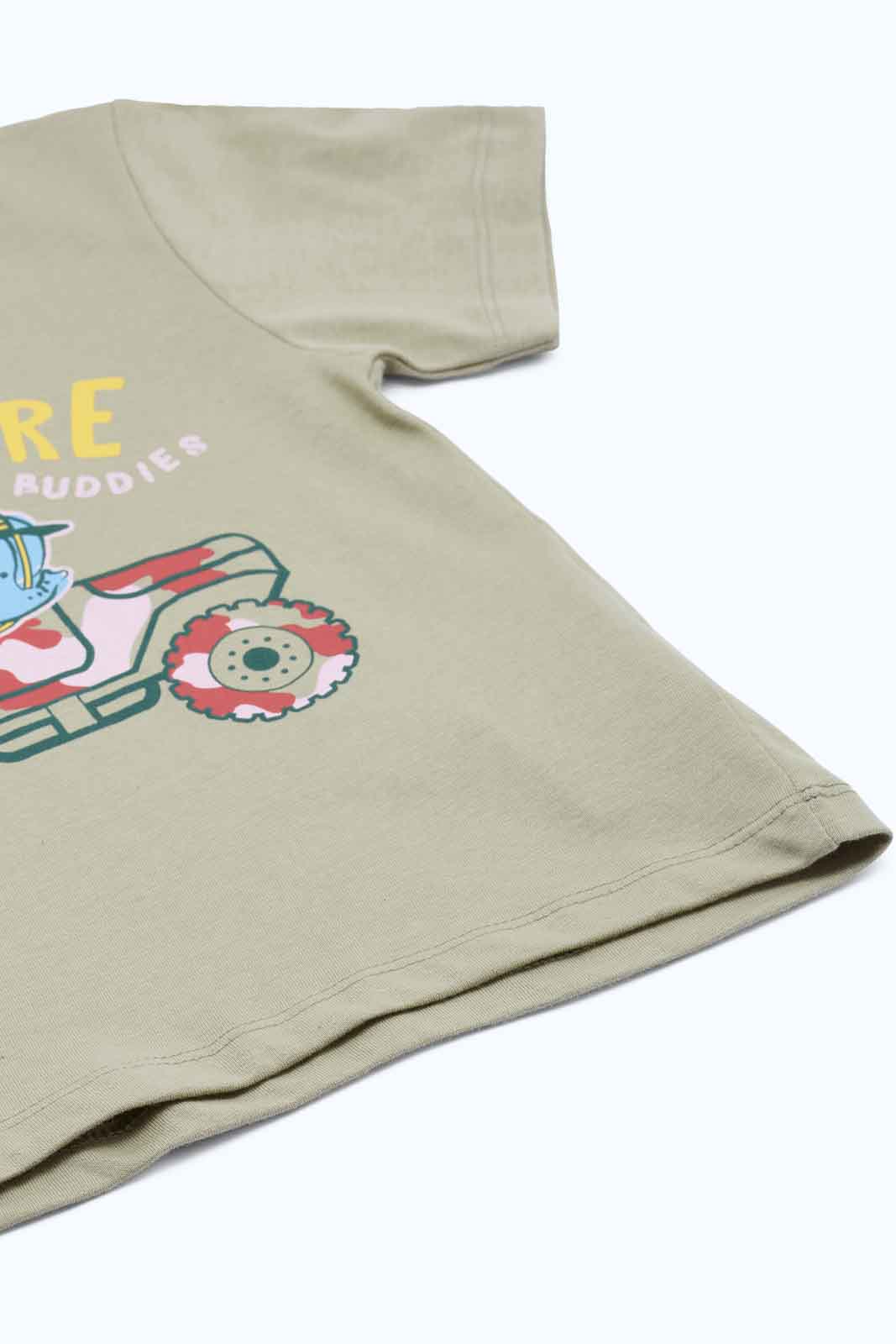 Redtag-Boys-Green-Jeep-Print-Front-Ss-T-Shirt-Category:T-Shirts,-Colour:Green,-Deals:New-In,-Dept:Boys,-Filter:Infant-Boys-(3-to-24-Mths),-INB-T-Shirts,-New-In-INB-APL,-Non-Sale,-S23B,-Section:Boys-(0-to-14Yrs),-TBL-Infant-Boys-3 to 24 Months