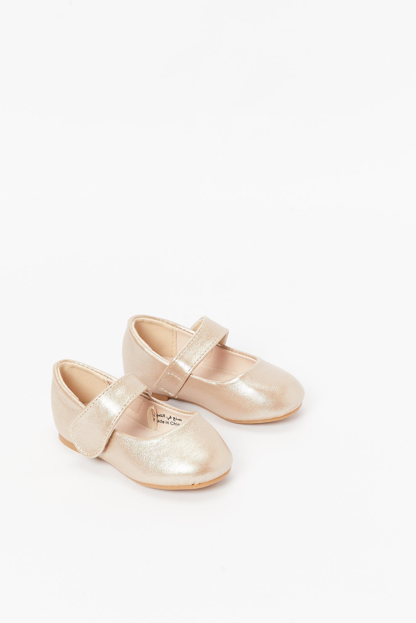 Redtag-Pale-Pink-Velcro-Strap-Ballerina-(-Repeat-)-Category:Shoes,-Colour:Pink,-Deals:New-In,-Filter:Girls-Footwear-(1-to-3-Yrs),-ING-Shoes,-N/A,-New-In-ING-FOO,-Non-Sale,-S23B,-Section:Girls-(0-to-14Yrs)-Infant-Girls-1 to 3 Years