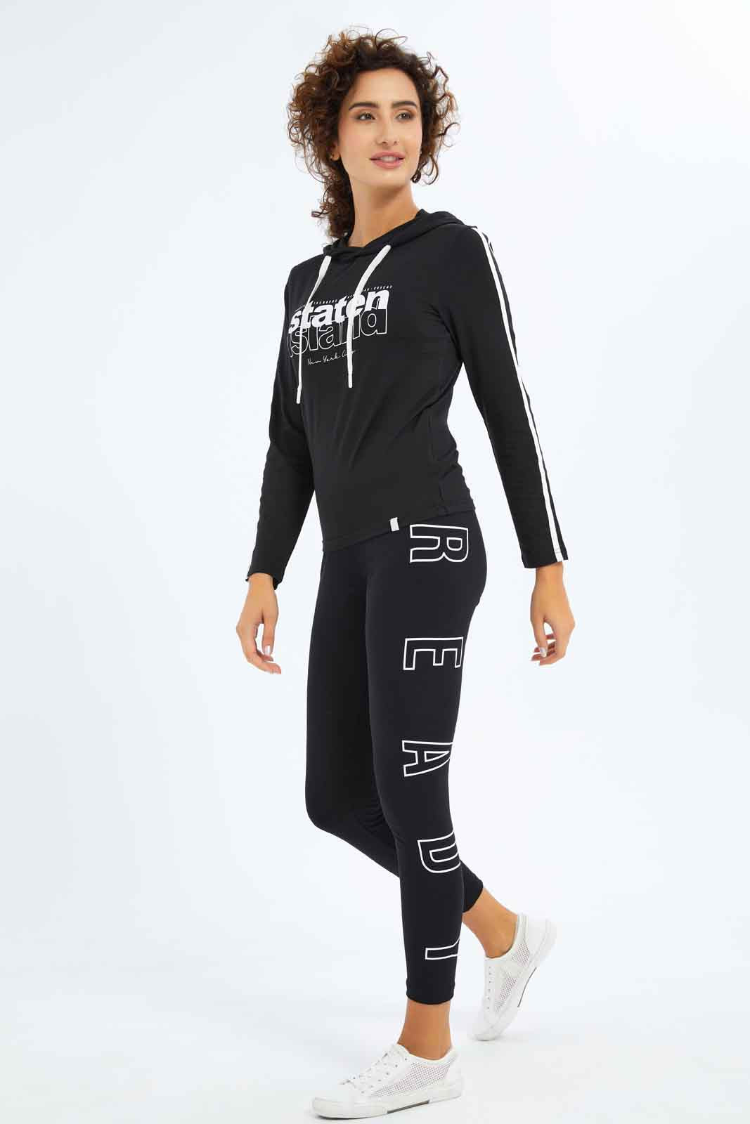 Redtag-Women-Black-Printed-Skinny-Active-Capri-Category:Shorts,-Colour:Black,-Deals:New-In,-Dept:Ladieswear,-Filter:Women's-Clothing,-New-In-Women-APL,-Non-Sale,-S23A,-Section:Women,-Women-Shorts-Women's-