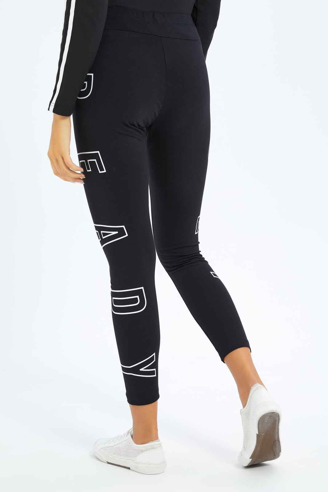 Redtag-Women-Black-Printed-Skinny-Active-Capri-Category:Shorts,-Colour:Black,-Deals:New-In,-Dept:Ladieswear,-Filter:Women's-Clothing,-New-In-Women-APL,-Non-Sale,-S23A,-Section:Women,-Women-Shorts-Women's-